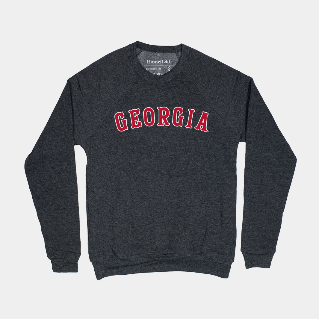 Georgia Baseball Retro Crewneck