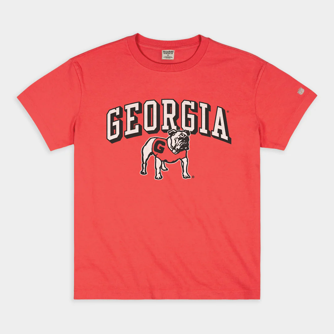 Georgia Bulldogs Throwback Vintage Heavyweight Tee