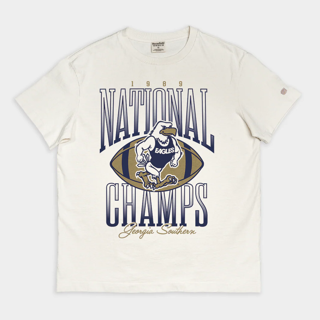 Georgia Southern Eagles Football 1989 Champs Vintage Heavyweight Tee