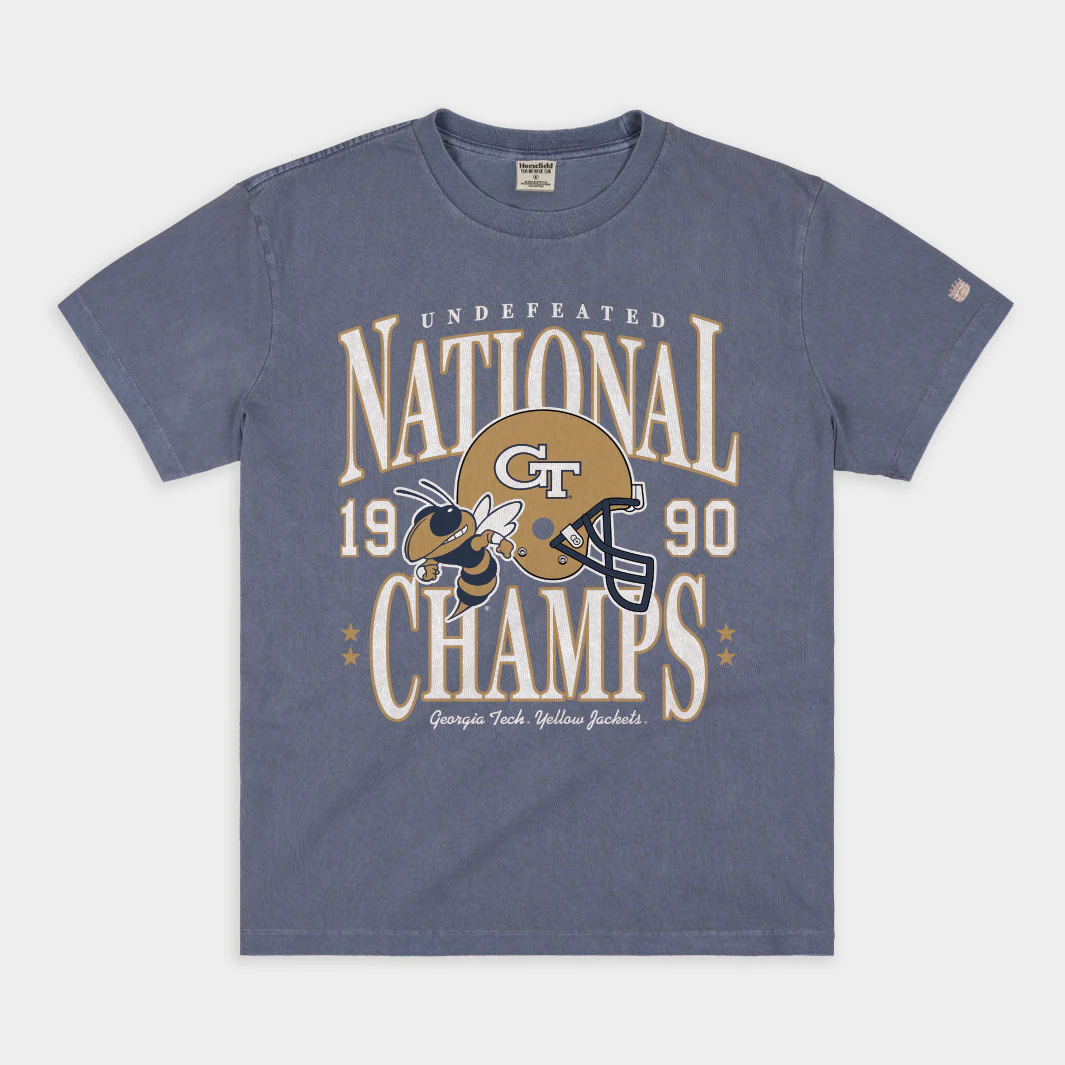 Georgia Tech 1990 National Champs Vintage Heavyweight Tee
