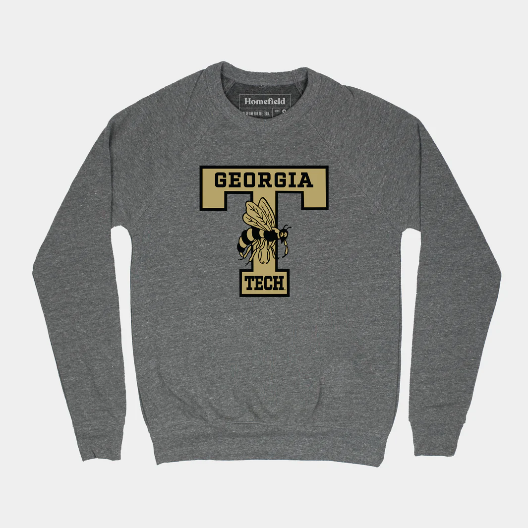 Georgia Tech Classic T Logo Crewneck