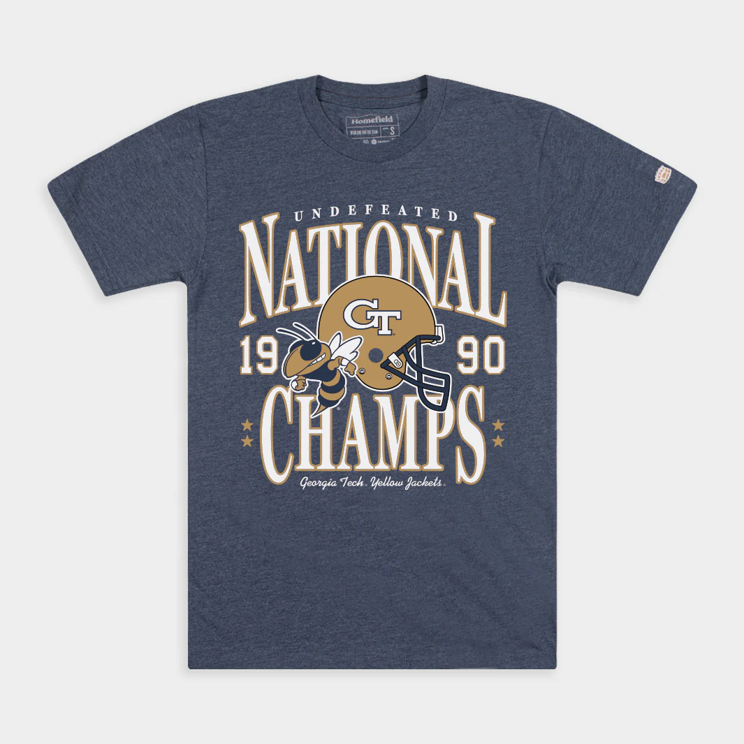 Georgia Tech Football 1990 National Champs Tee