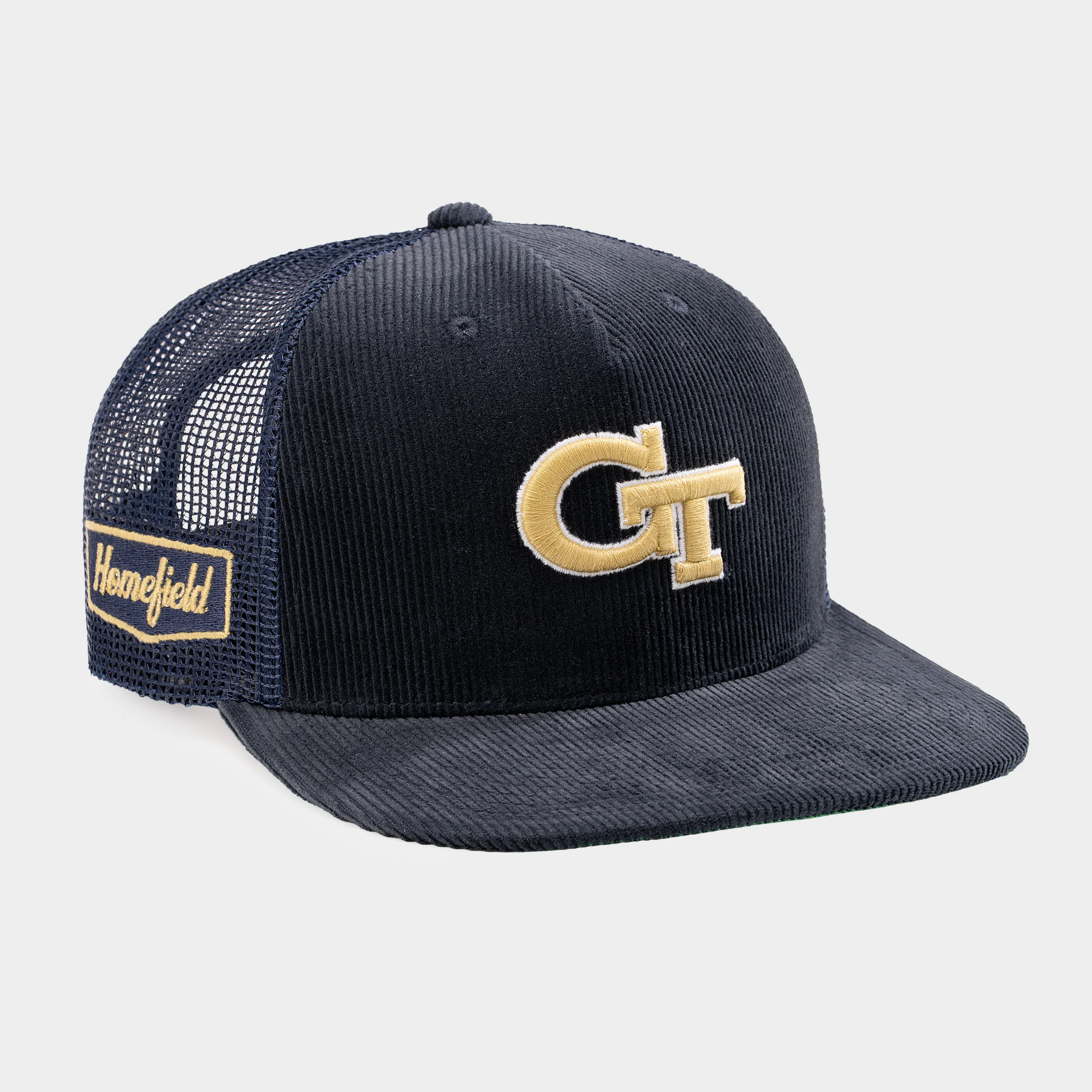 Georgia Tech Yellow Jackets Corduroy Trucker Hat - Image 2