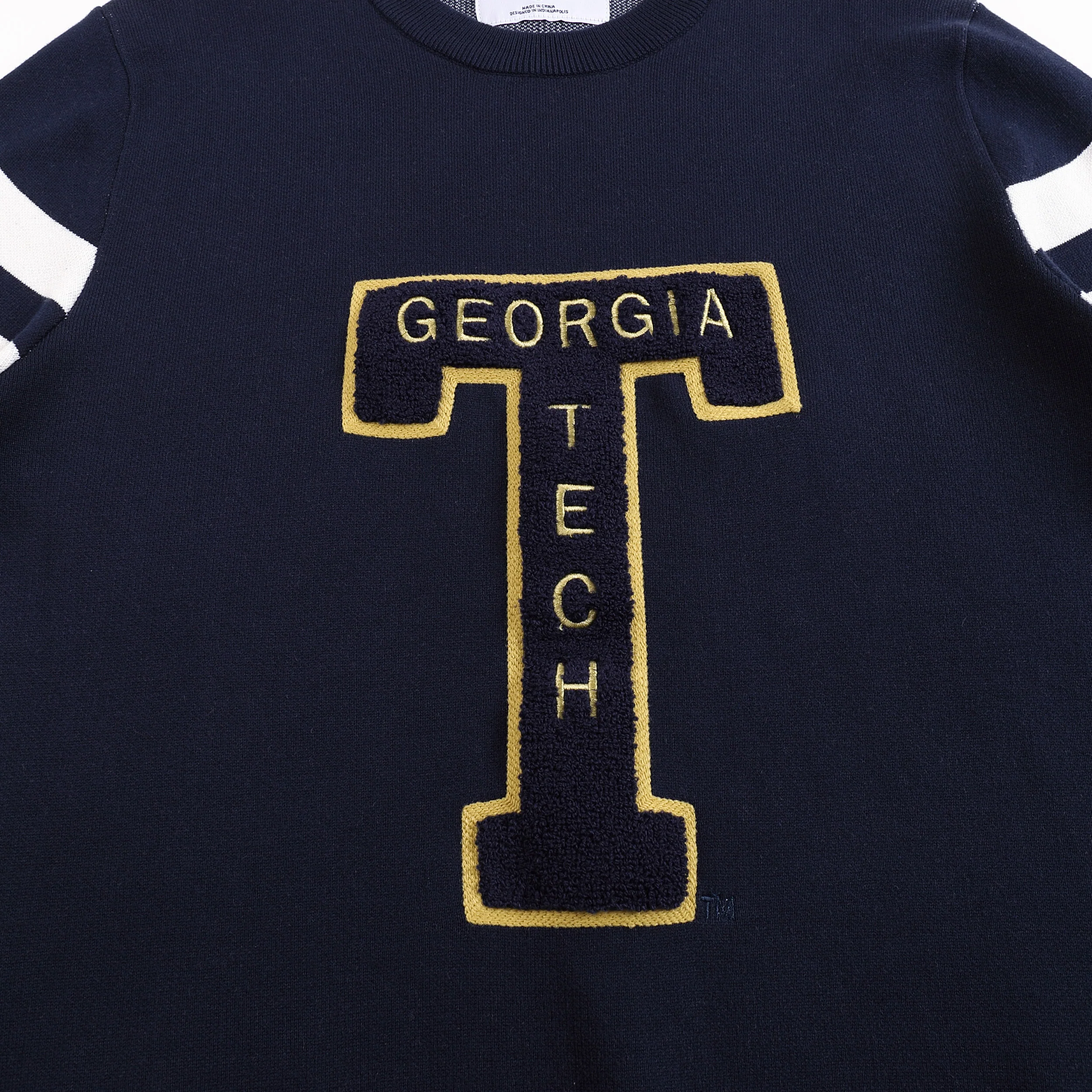 Georgia Tech Yellow Jackets Vintage Logo Knit Sweater - Image 4