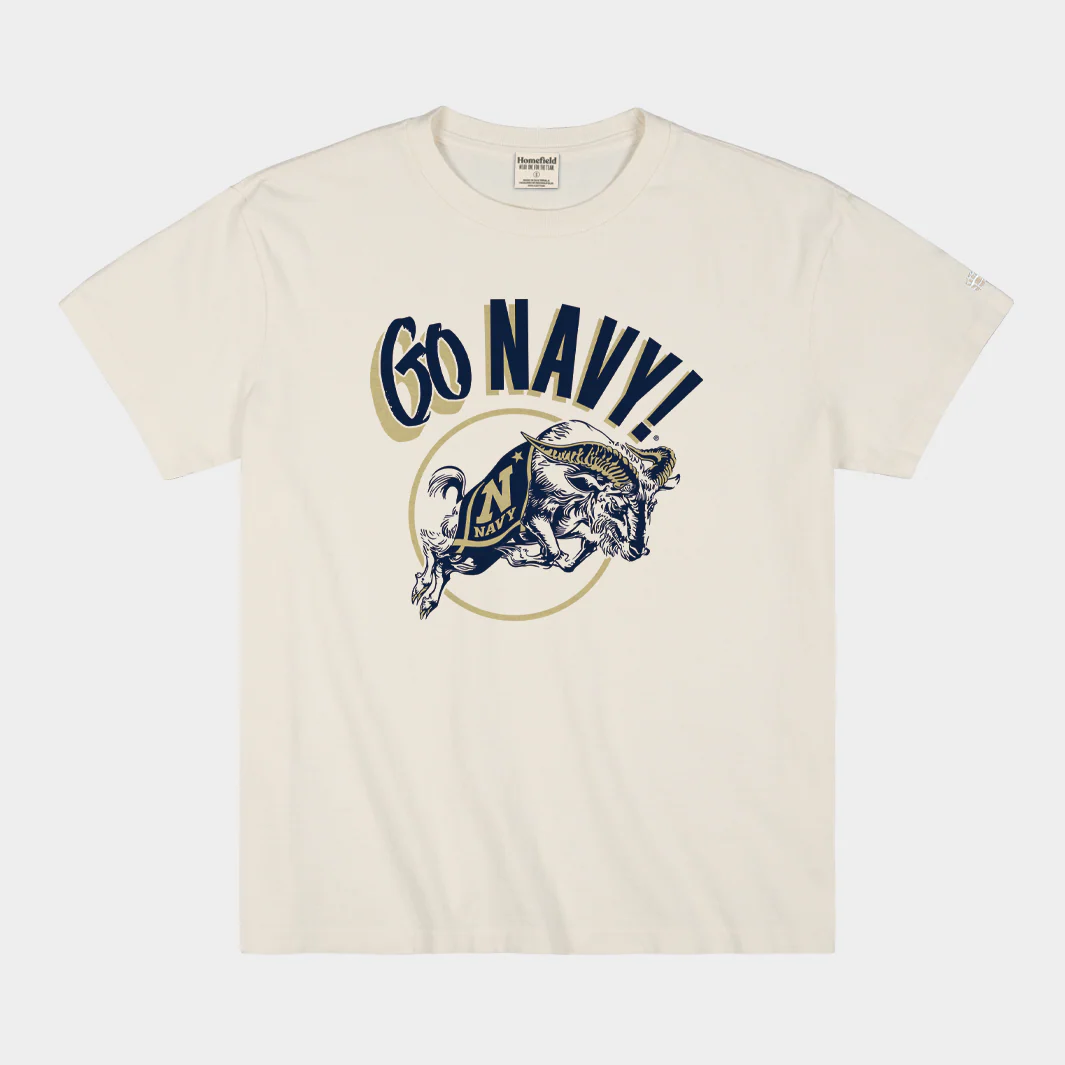 "Go Navy!" Midshipmen Retro Heavyweight Tee