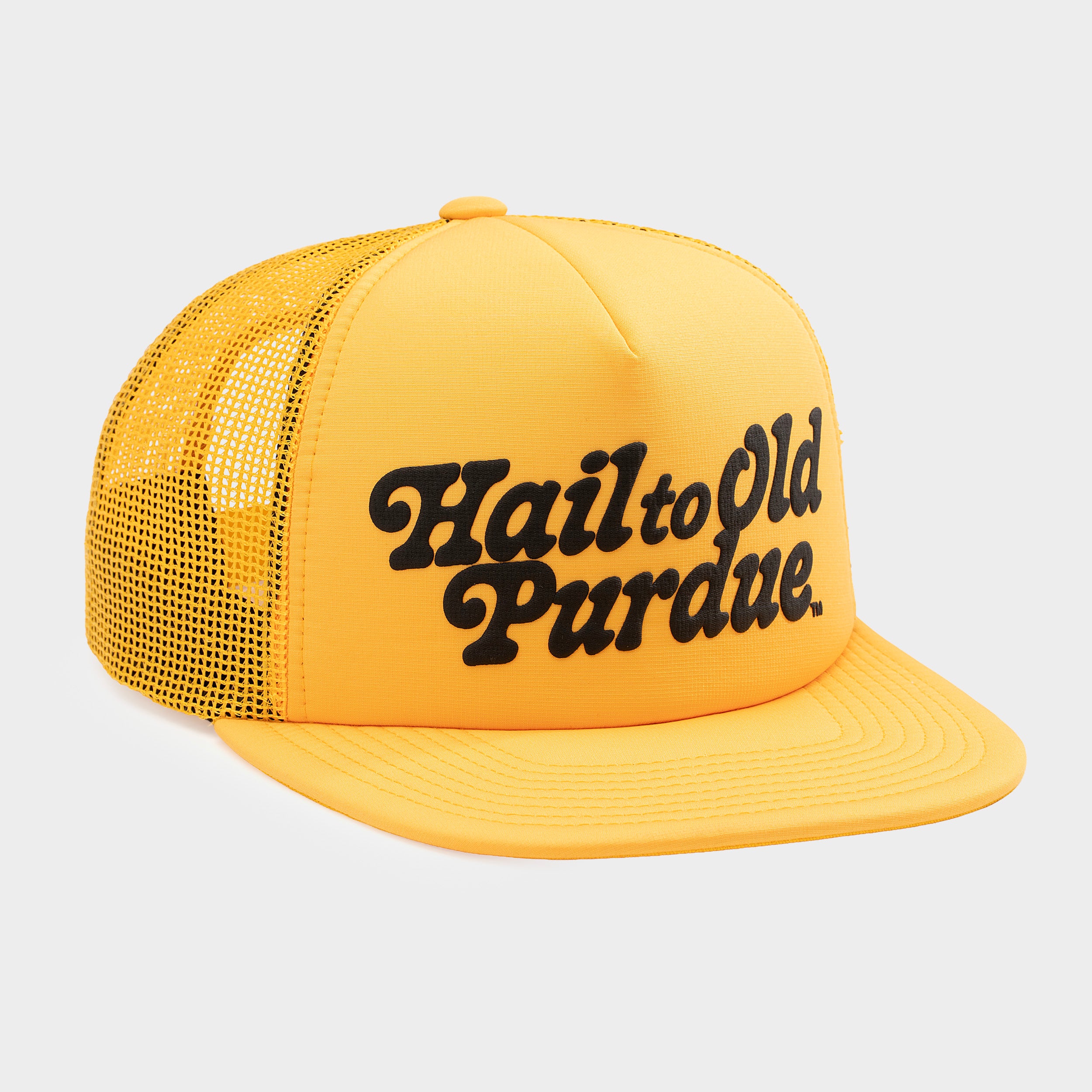 "Hail to Old Purdue" Puff Ink Trucker Hat - Image 2