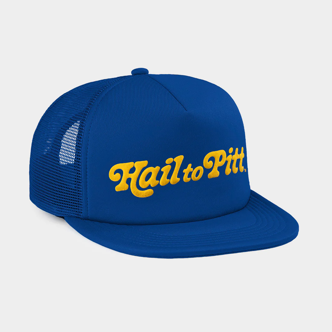 "Hail to Pitt" Puff Ink Trucker Hat - Image 2