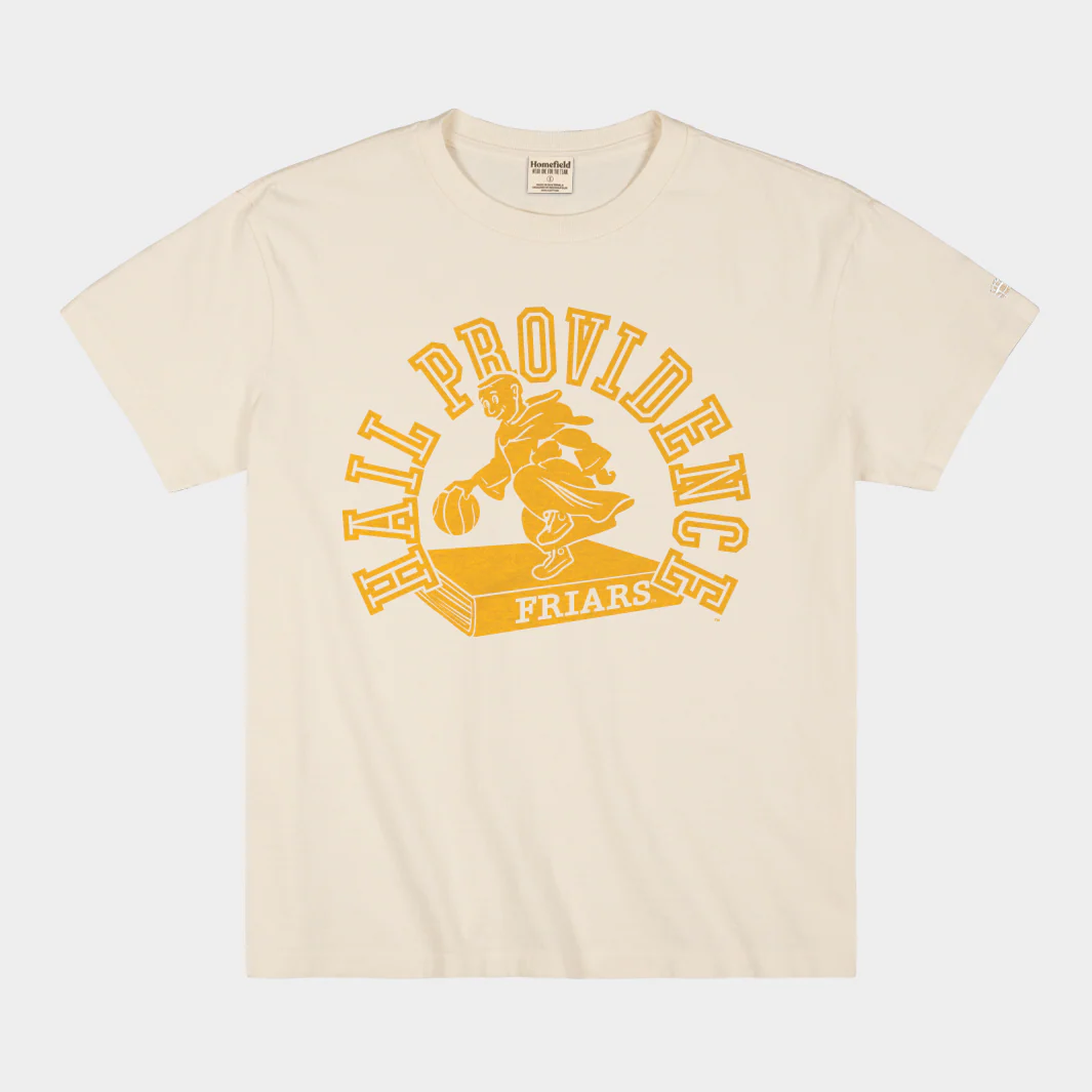 Hall Providence Dribbling Friar Basketball Vintage Heavyweight Tee