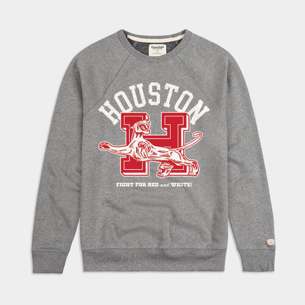 Houston Cougars 1951 Logo Fight Song Crewneck