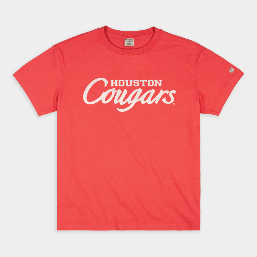Houston Cougars Script Vintage Heavyweight Tee