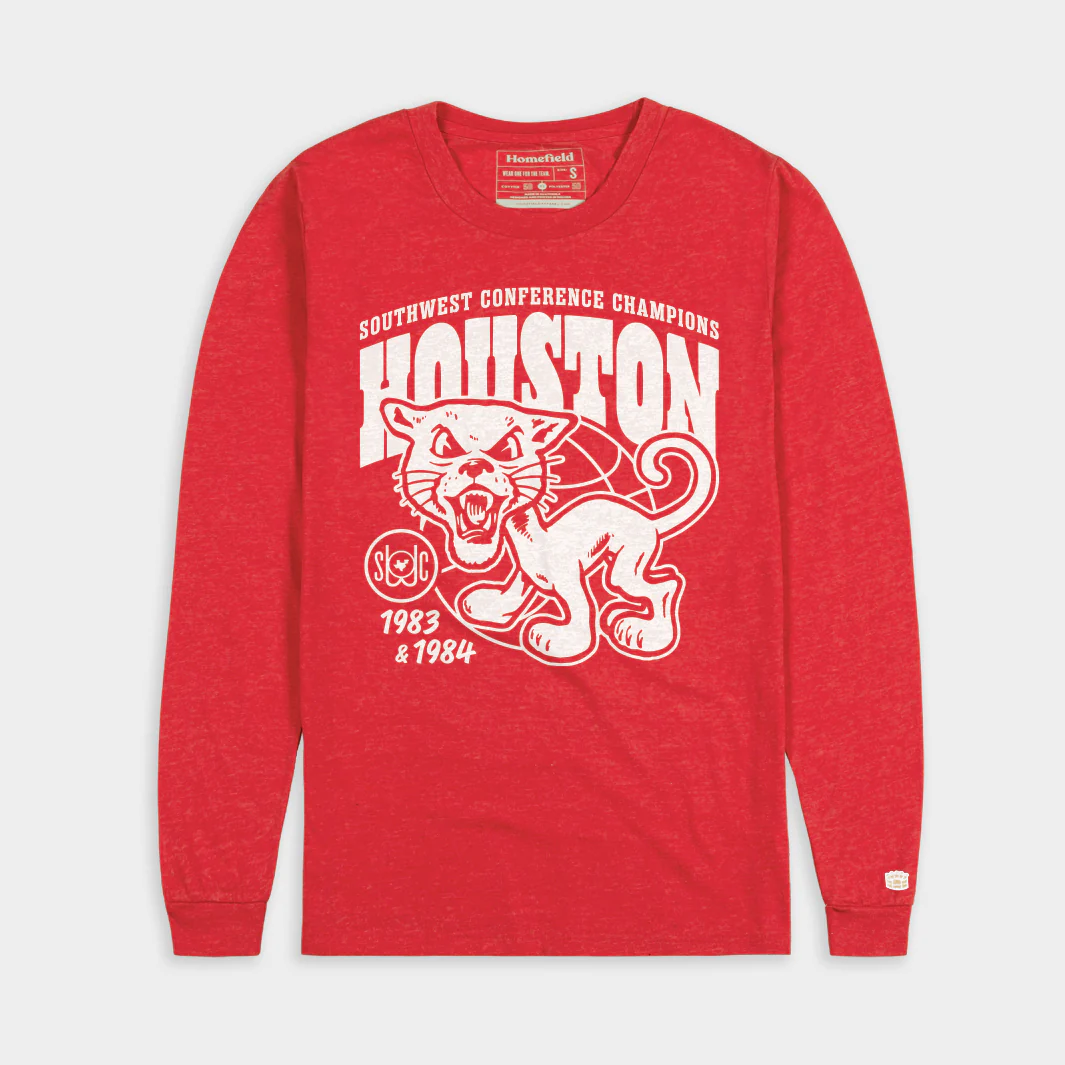 Houston Men's Basketball 1983 and 1984 SWC Champs Long Sleeve