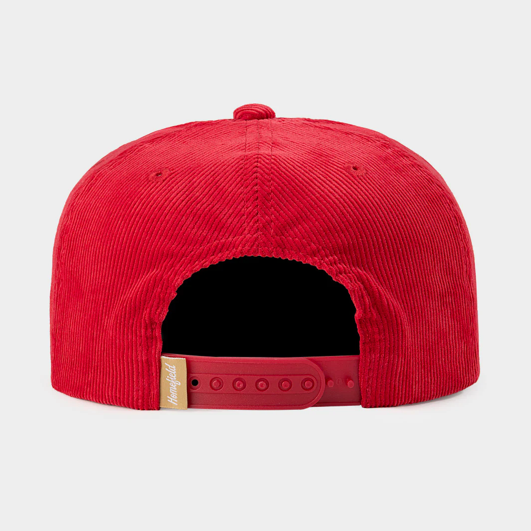 Houston Midcentury Cougar Logo and Wordmark Corduroy Hat - Image 3