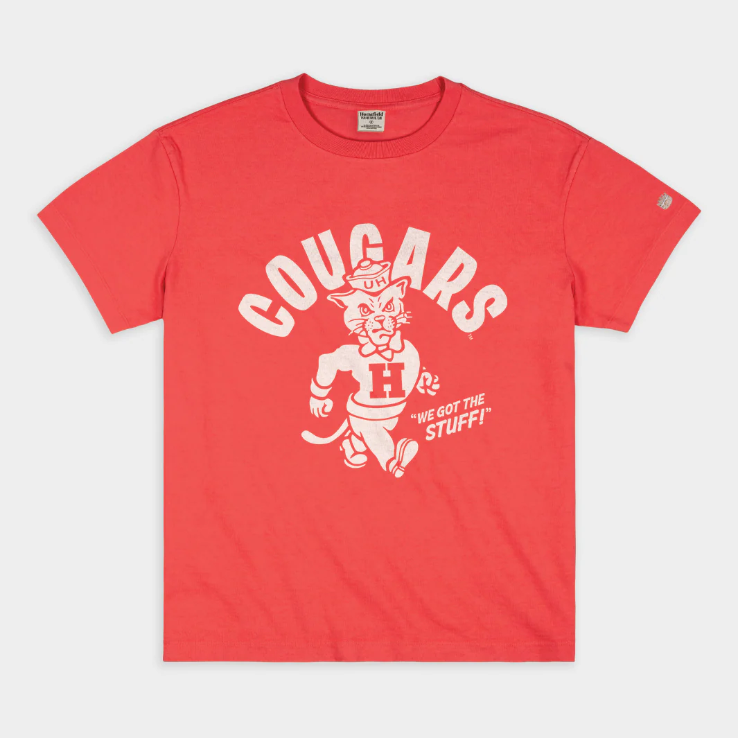 Houston Vintage Strutting Cougar Heavyweight Tee