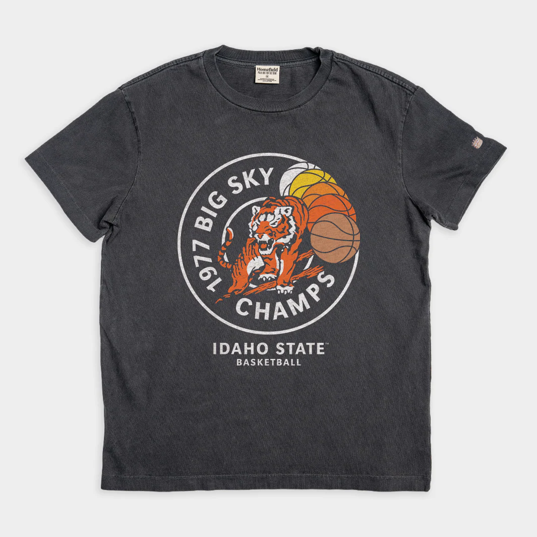 Idaho State Basketball 1977 Big Sky Champs Vintage Heavyweight Tee