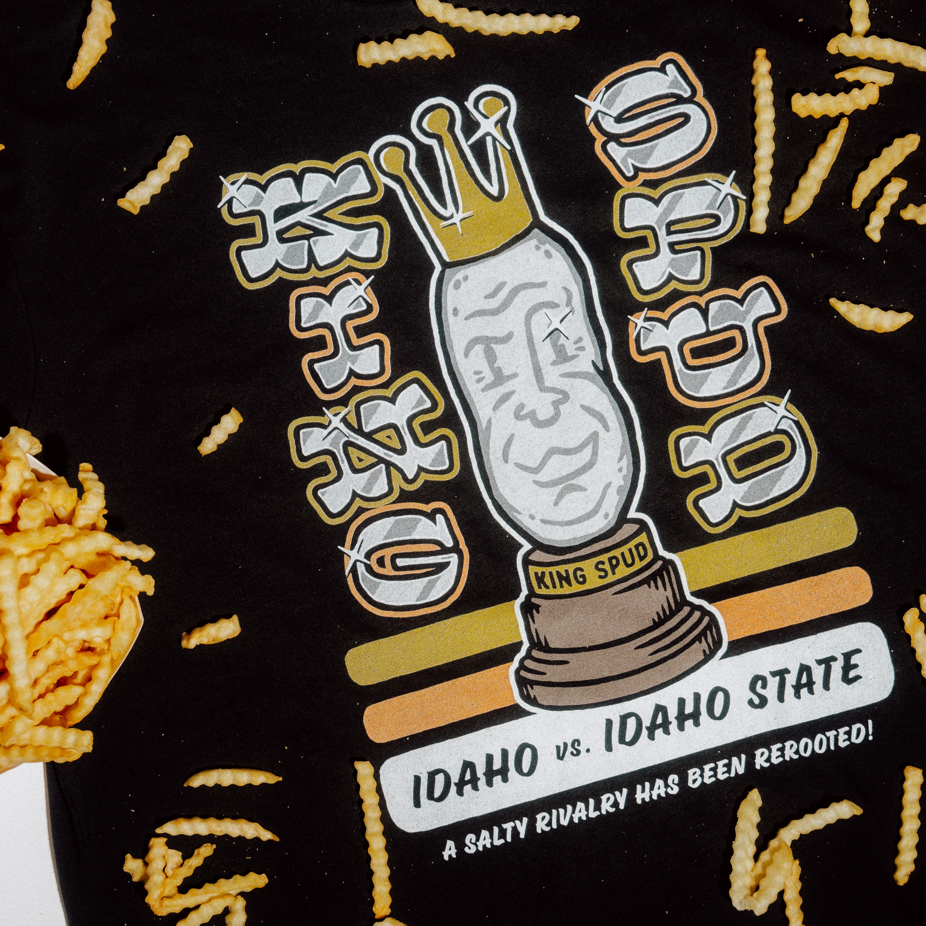 Idaho vs. Idaho State King Spud Trophy Tee - Image 2