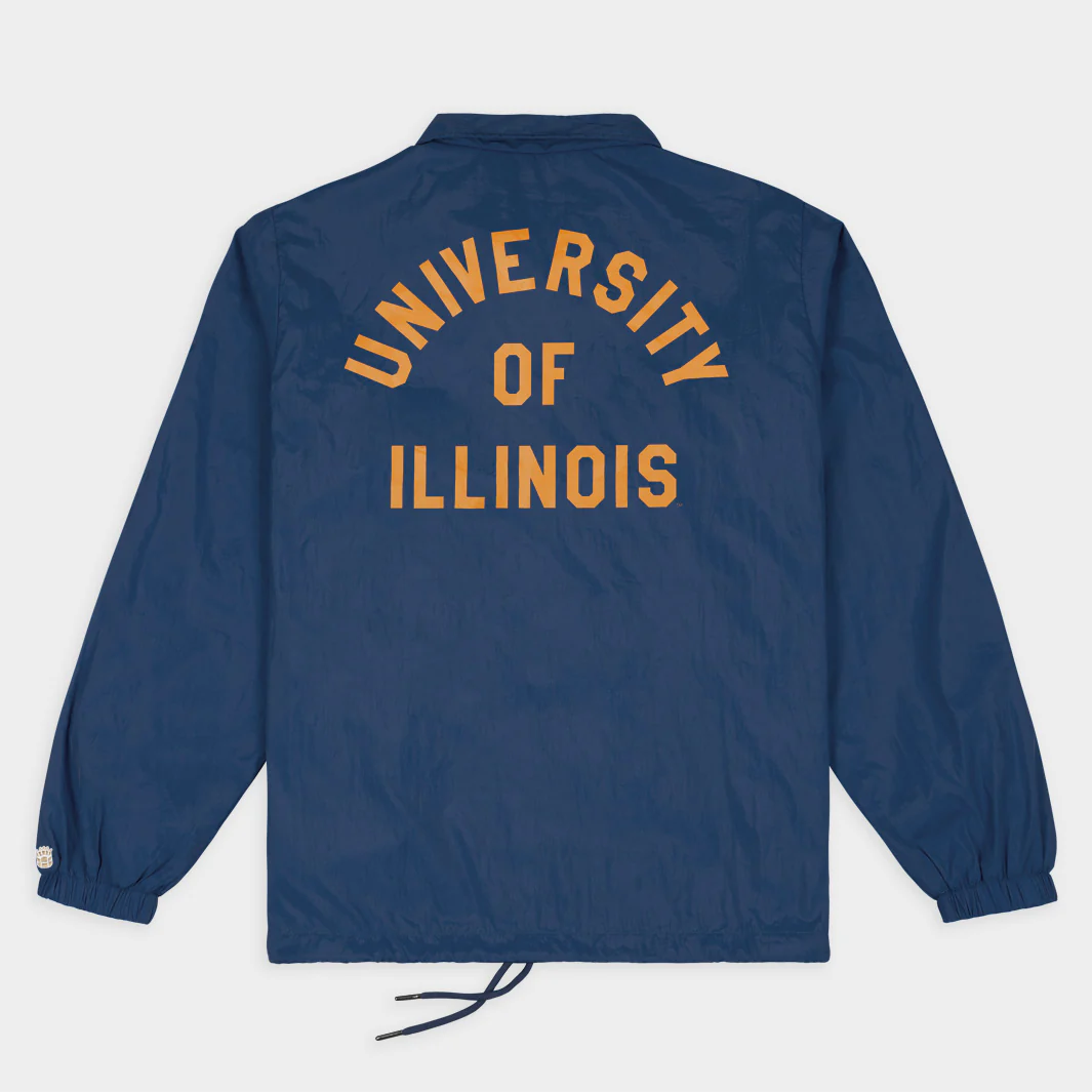 Illinois Fighting Illini Football Helmet Coaches Jacket - Image 2