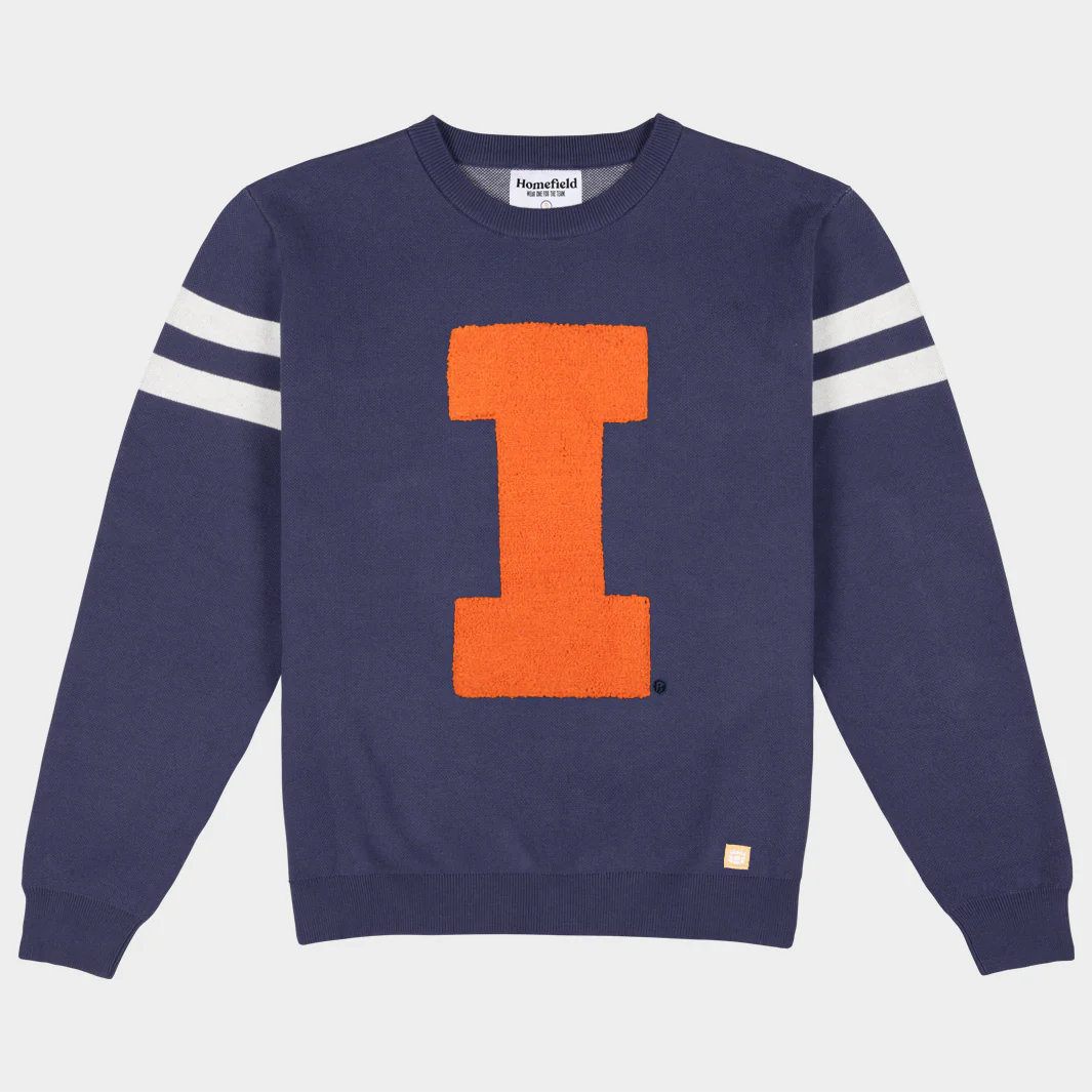 Illinois Fighting Illini Vintage Logo Knit Sweater
