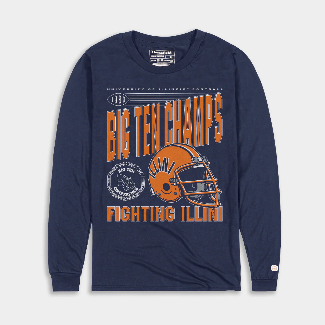 Illinois Football 1983 Big Ten Champions Long Sleeve
