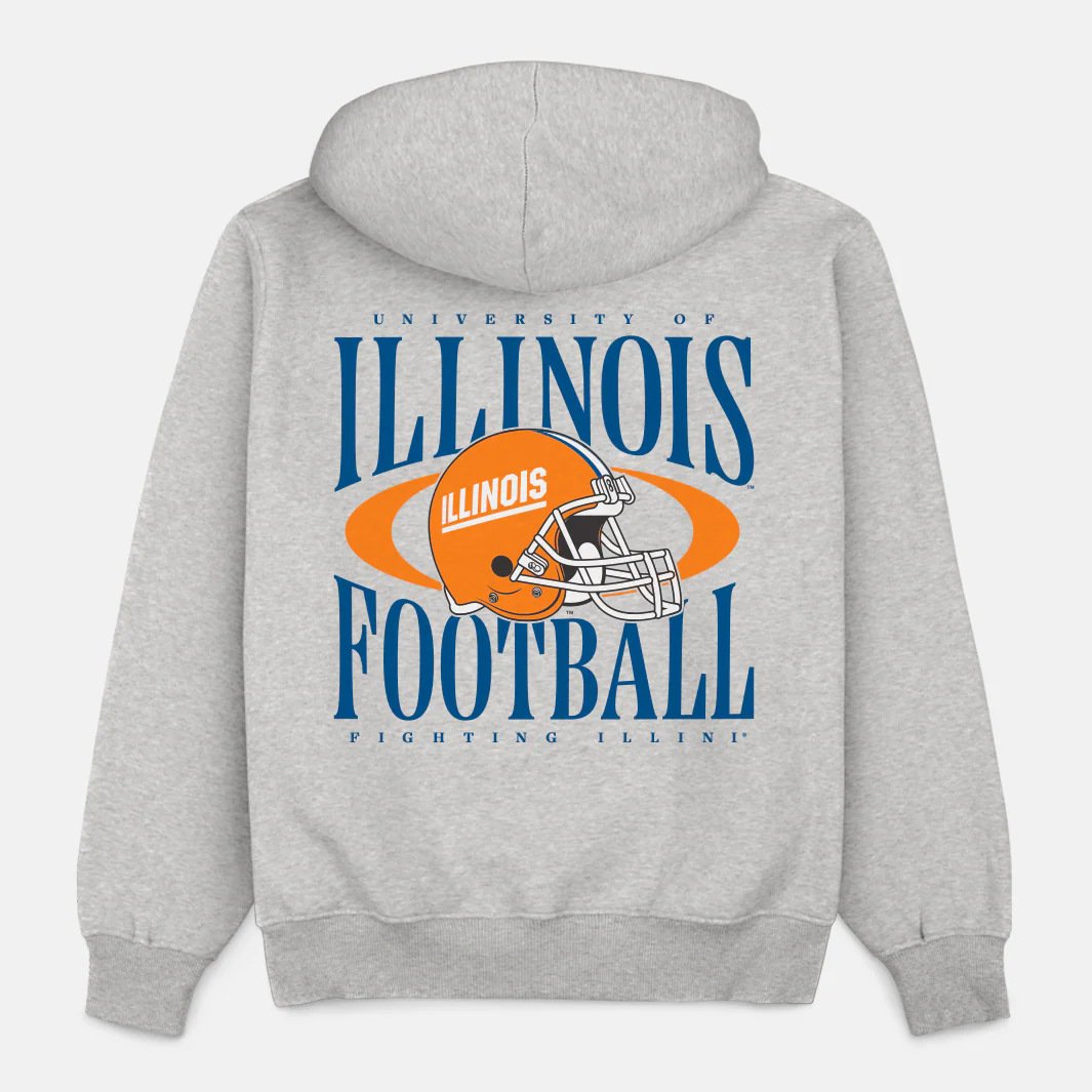 Illinois Football Kickoff Heavyweight Hoodie - Image 2