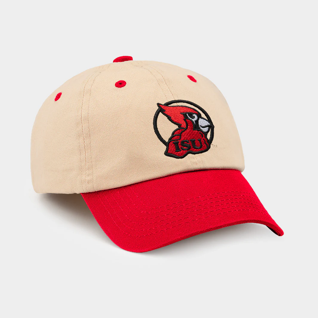Illinois State Retro Redbird Logo Two-Tone Dad Hat - Image 2