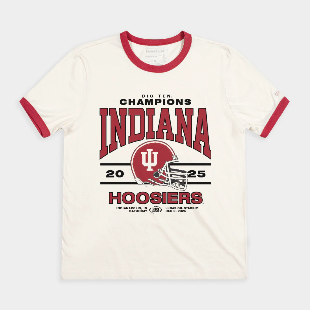 Indiana 2025 Big Ten Champs Ringer Tee