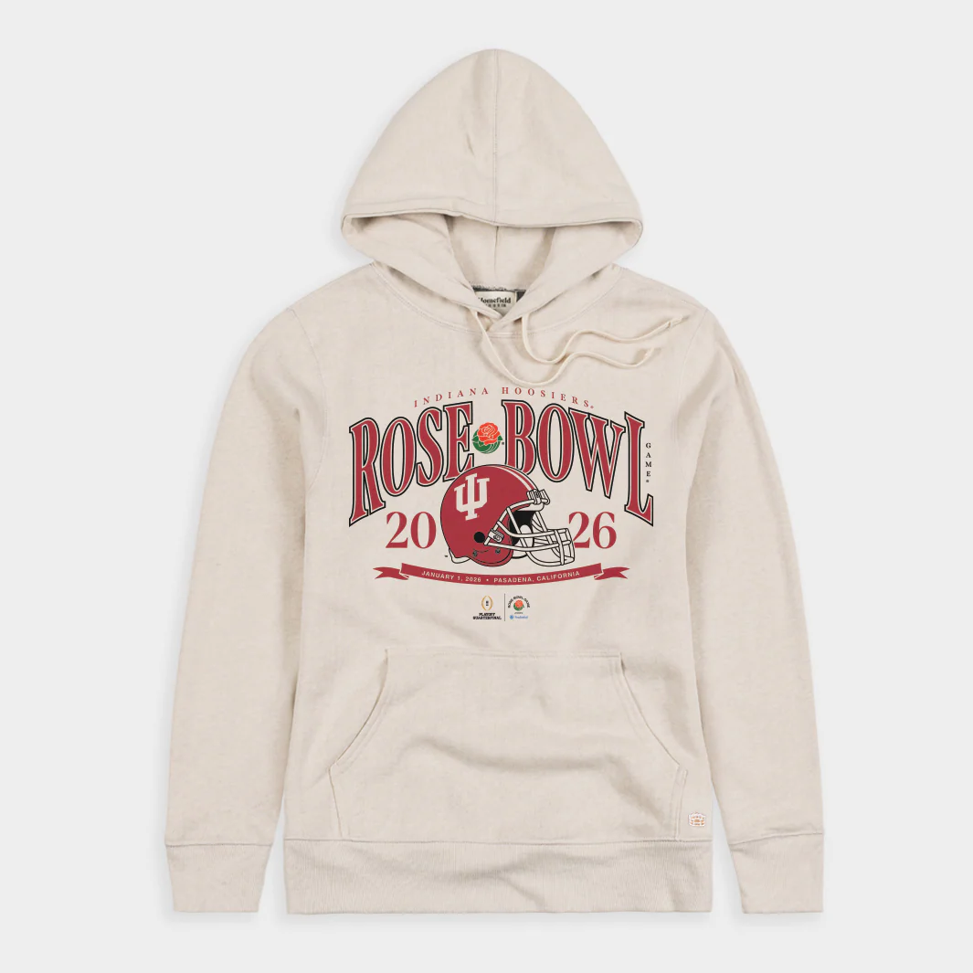 Indiana 2026 Rose Bowl Cream Hoodie