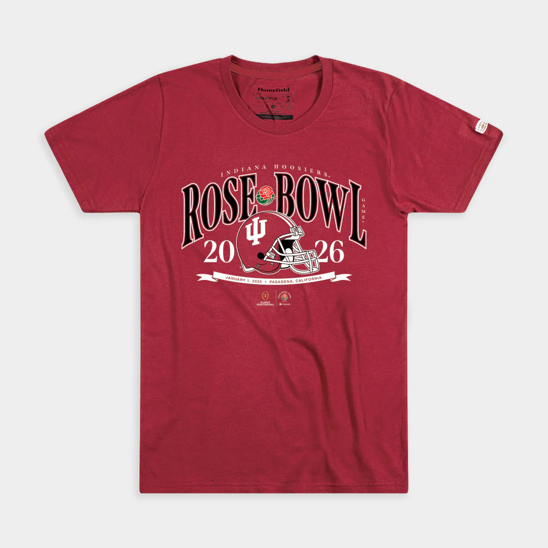 Indiana 2026 Rose Bowl Crimson Tee