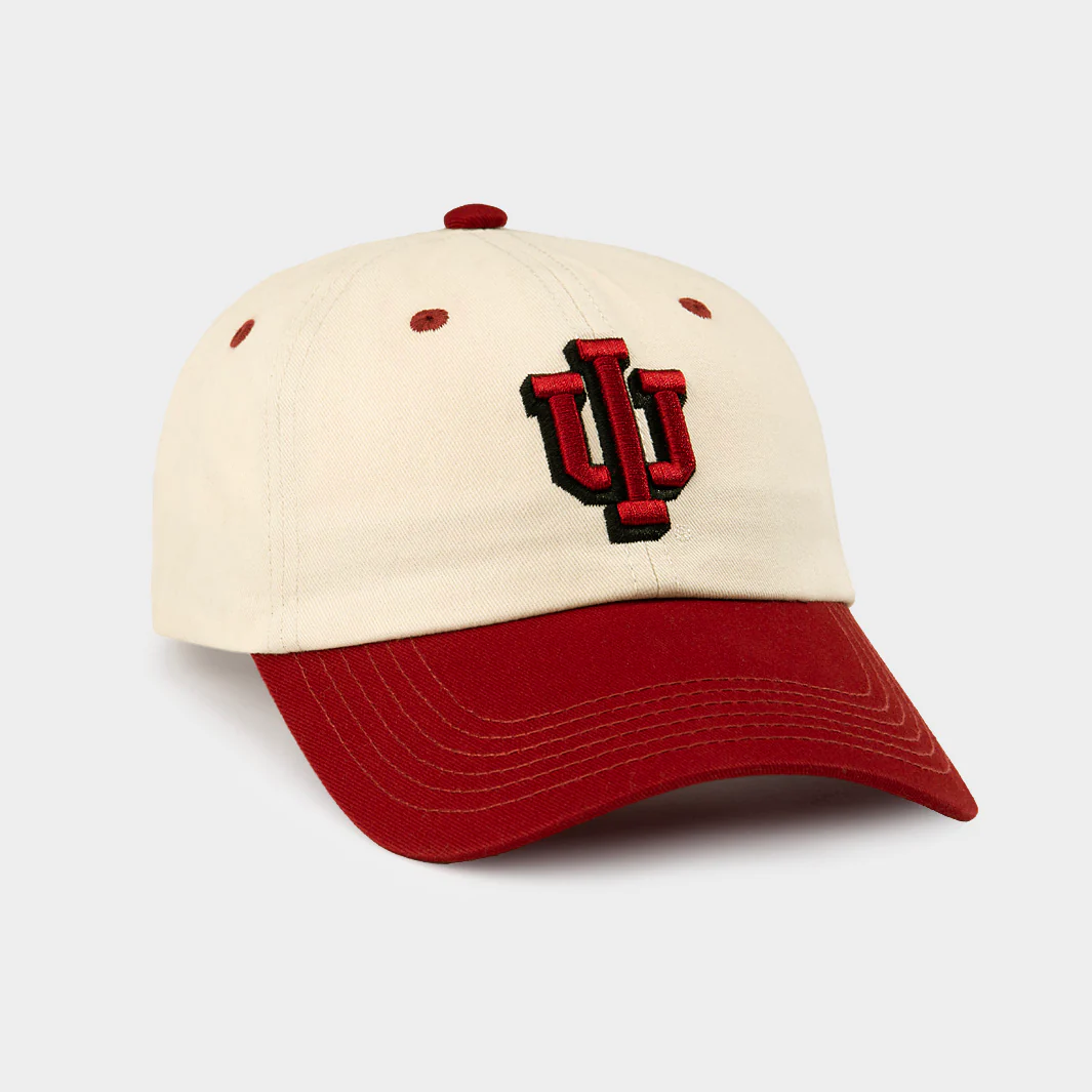 Indiana Drop-Shadow "IU" Two-Tone Dad Hat - Image 2