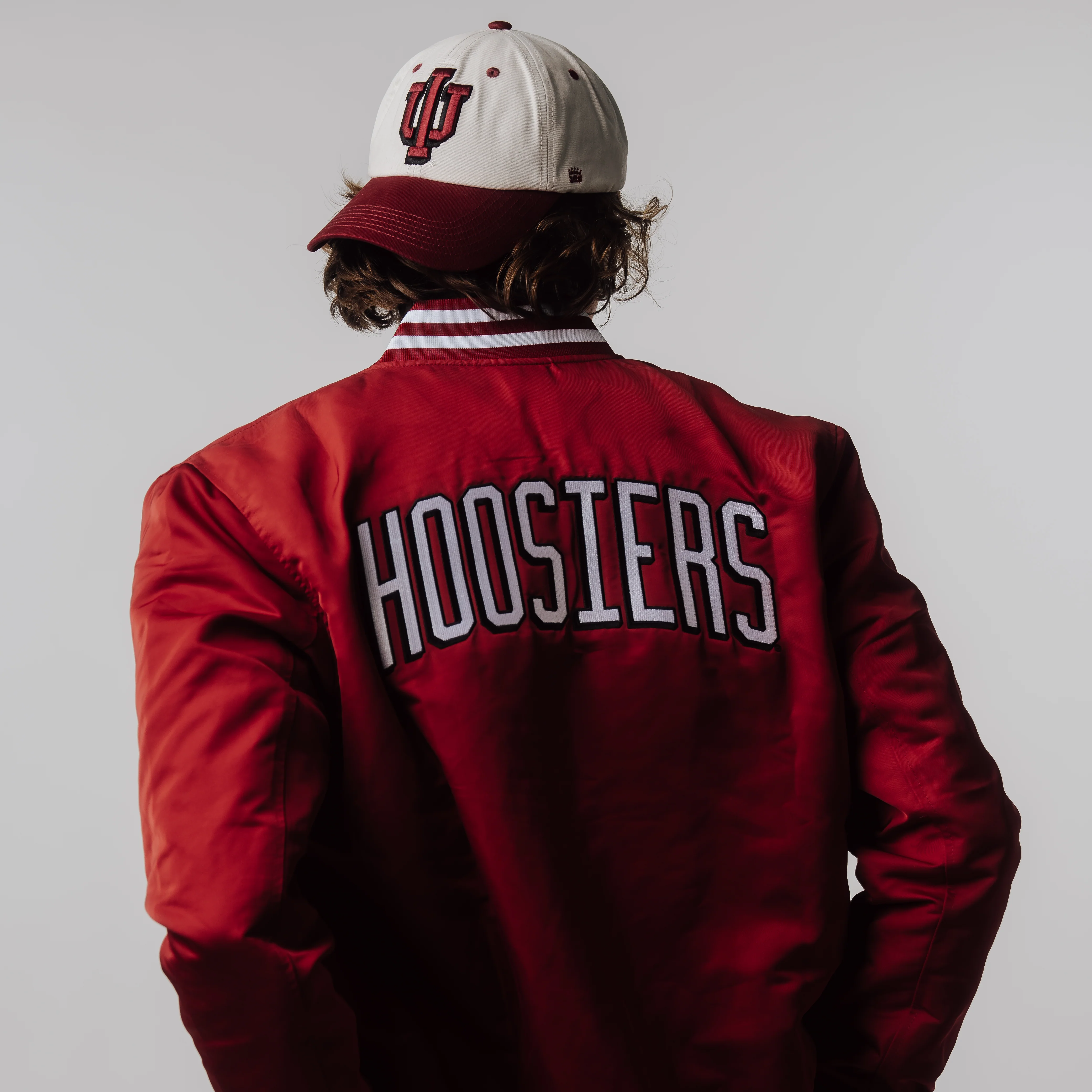 Indiana Drop-Shadow "IU" Two-Tone Dad Hat - Image 4