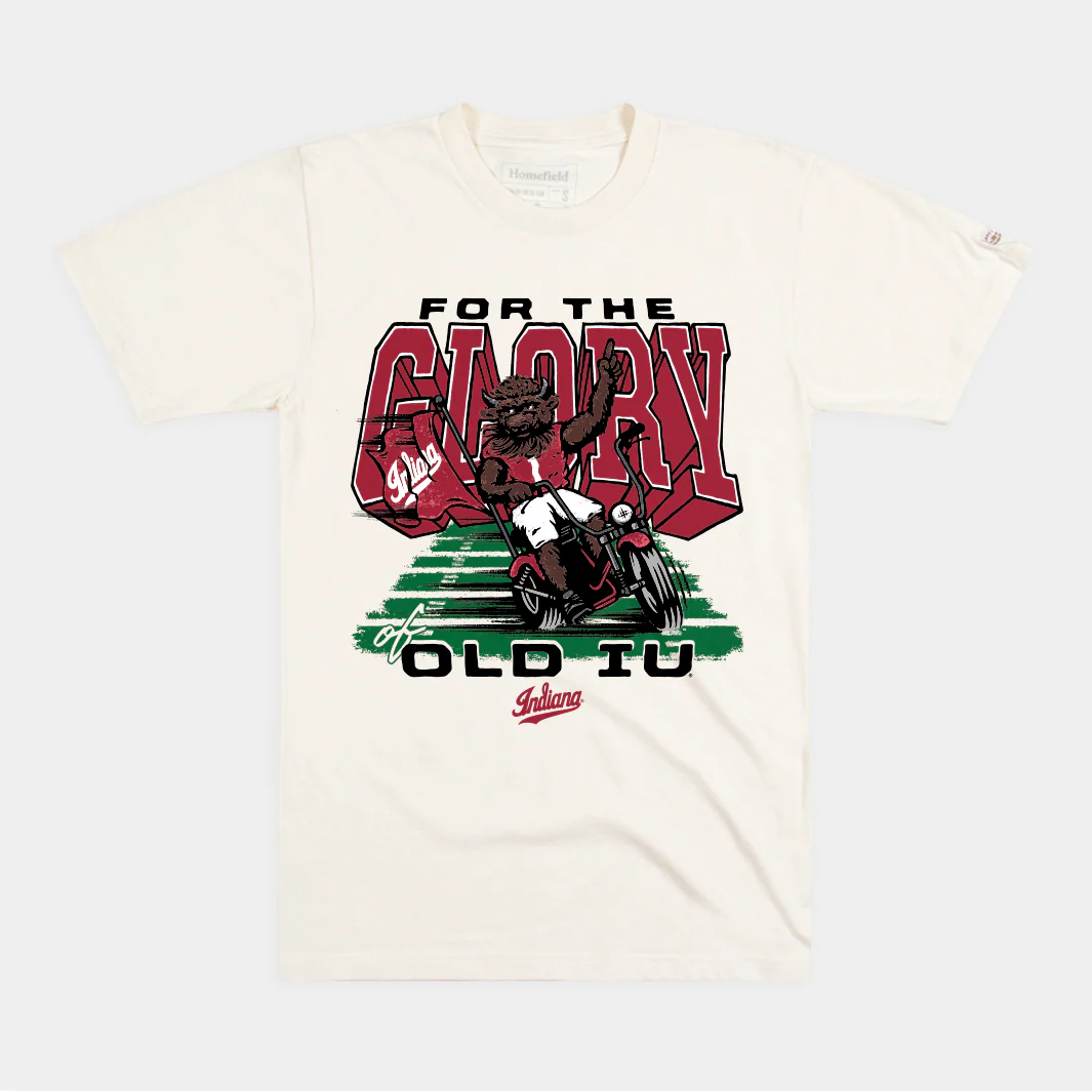 Indiana Football "For the Glory of Old IU" Bison Tee