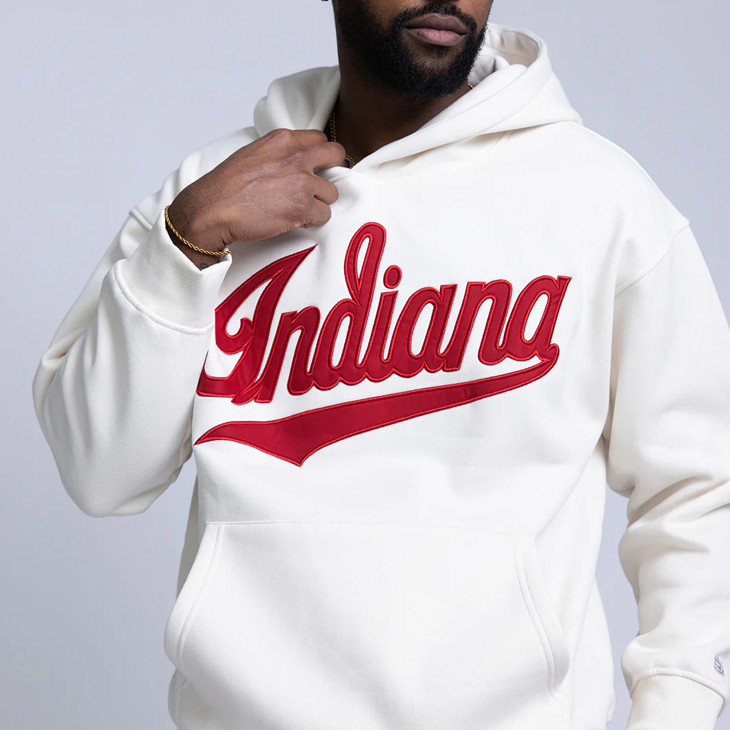 Indiana Hoosiers 1980s Applique Heavyweight Hoodie - Image 3