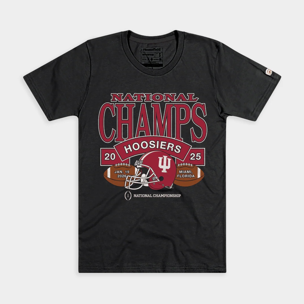 Indiana Hoosiers 2025 CFP National Champs Football Tee