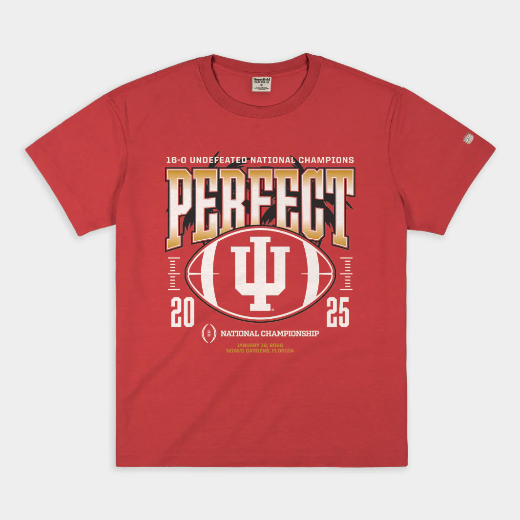 Indiana Hoosiers 2025 Perfect Season Heavyweight Tee