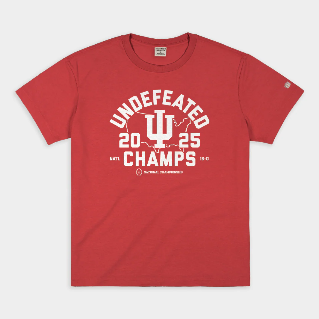 Indiana Hoosiers 2025 Undefeated National Champs Heavyweight Tee