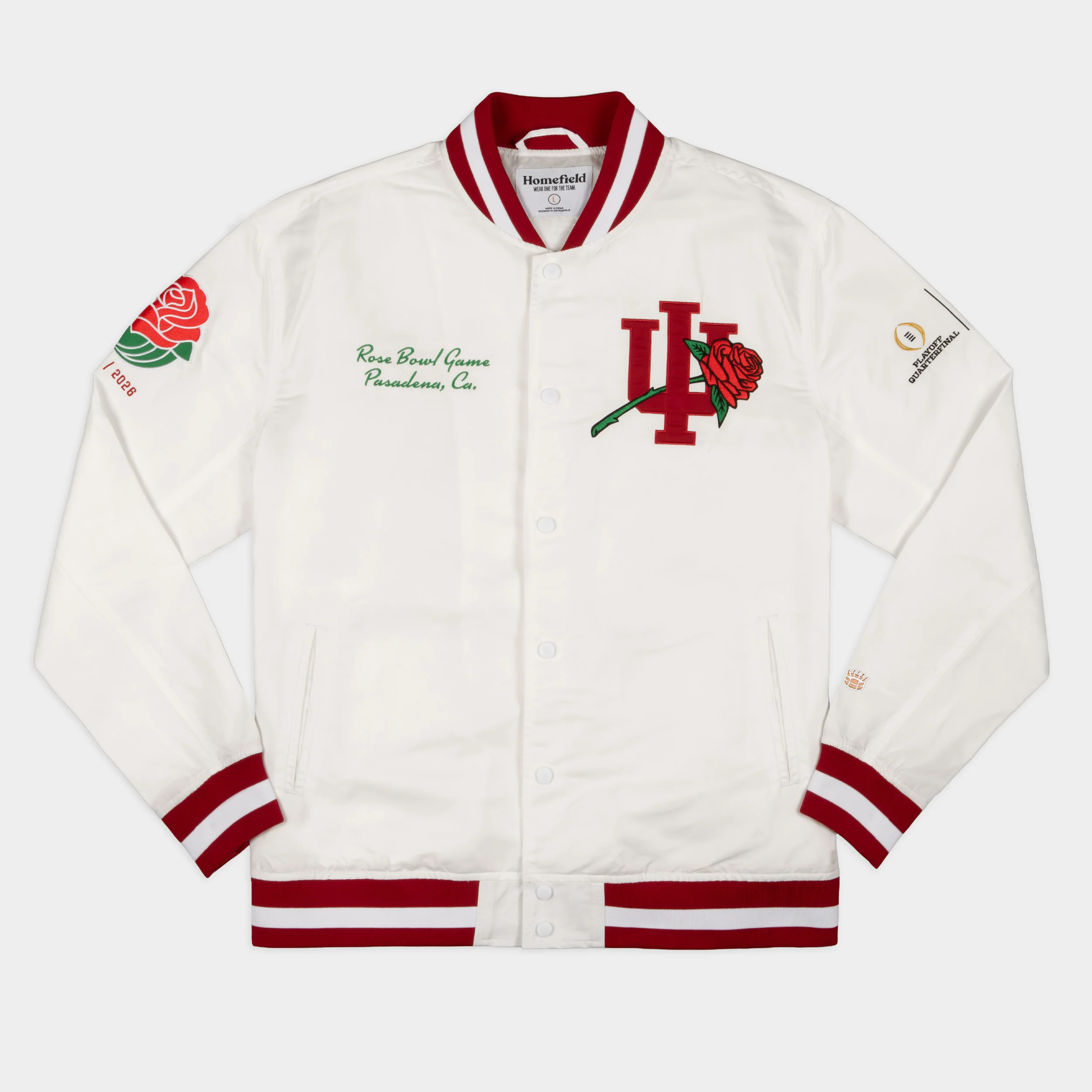 PREORDER - Indiana Hoosiers 2026 Rose Bowl Bomber Jacket