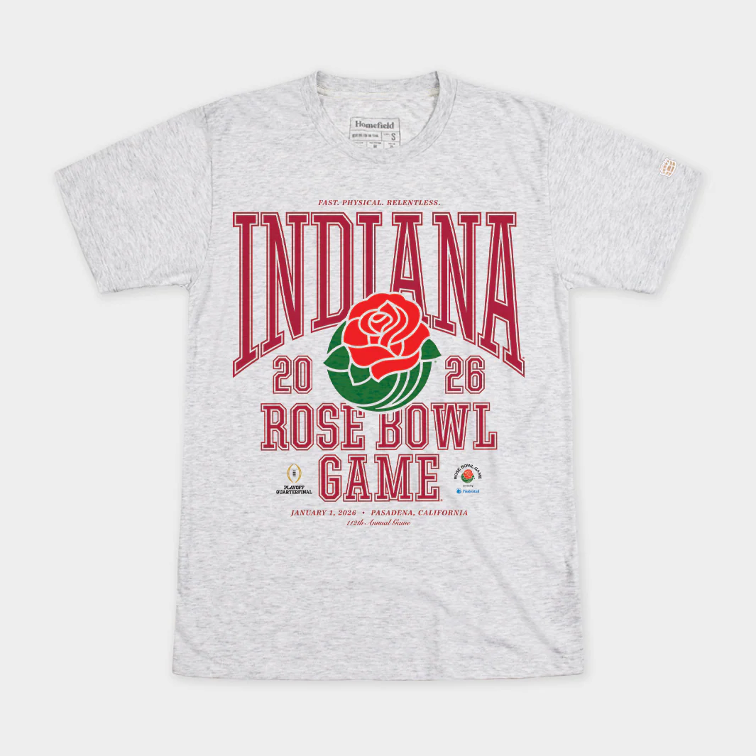 Indiana Hoosiers "Fast. Physical. Relentless." 2026 Rose Bowl Tee