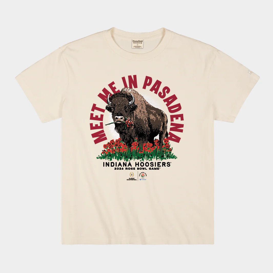 Indiana Hoosiers "Meet Me in Pasadena" 2026 Rose Bowl Heavyweight Tee