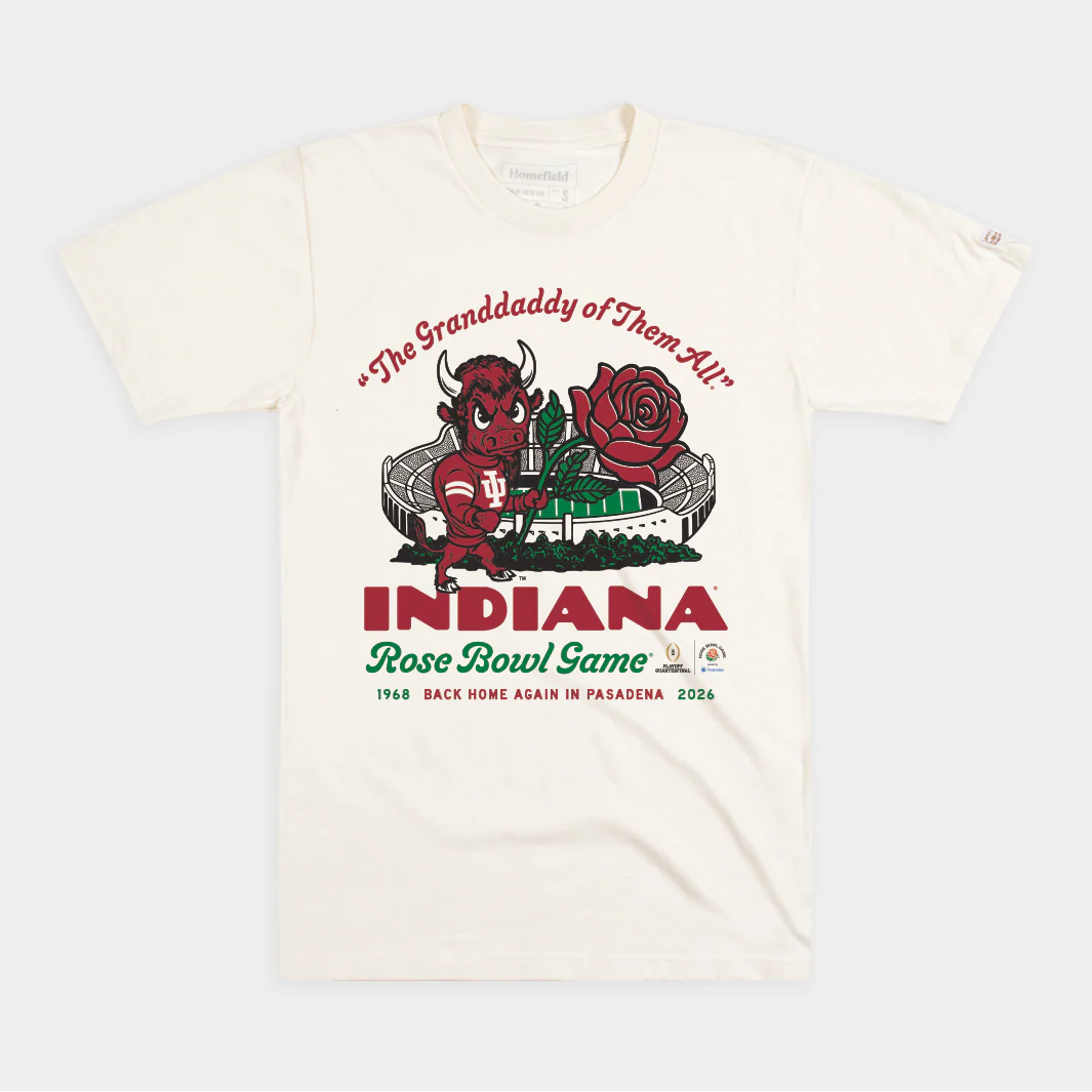Indiana Hoosiers "The Grandaddy of Them All" 2026 Rose Bowl Tee
