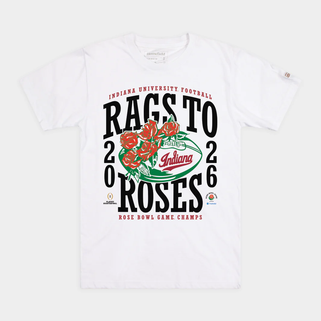 Indiana "Rags to Roses" 2026 Rose Bowl Champs Tee