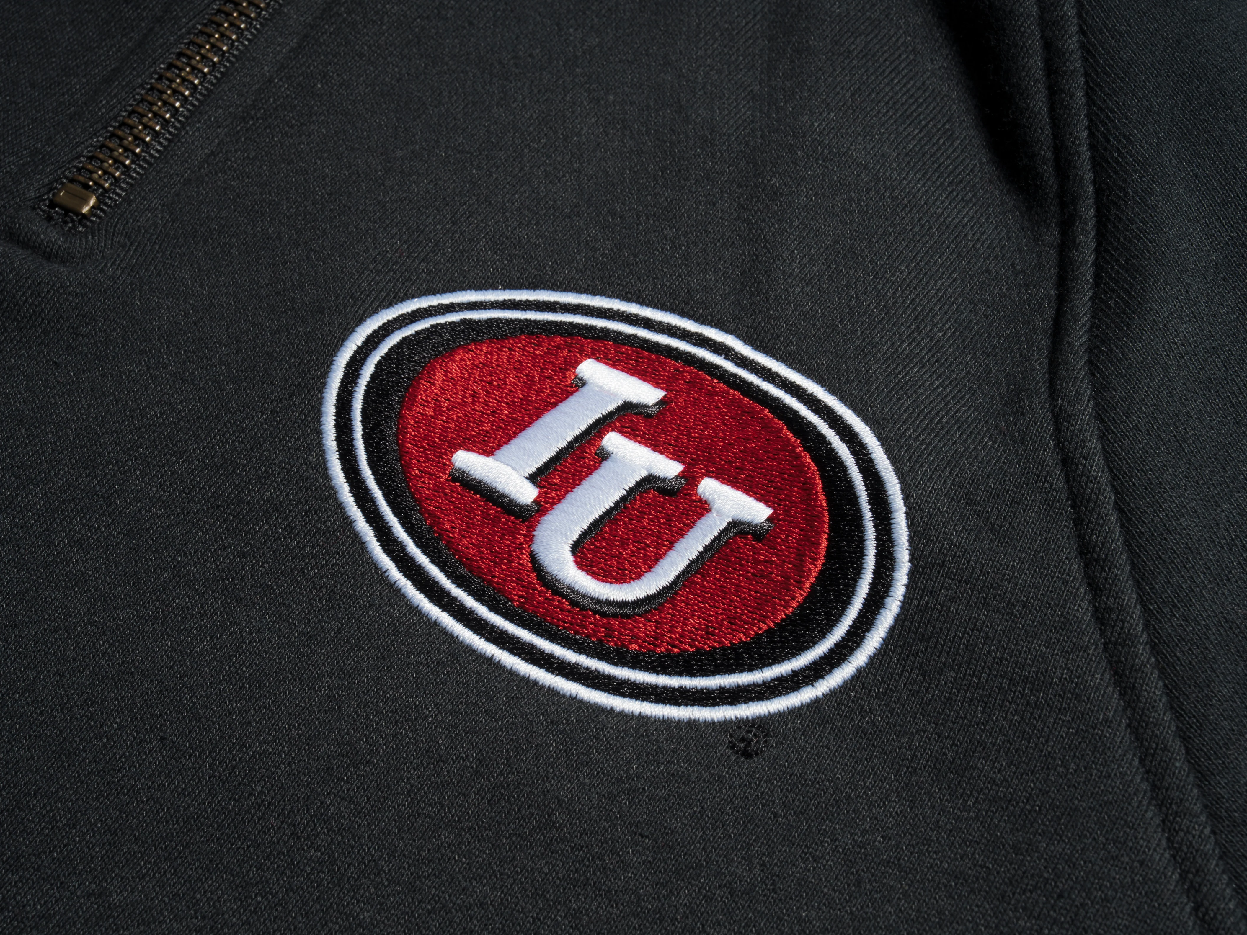 Indiana Retro Oval IU Logo Quarter Zip - Image 2