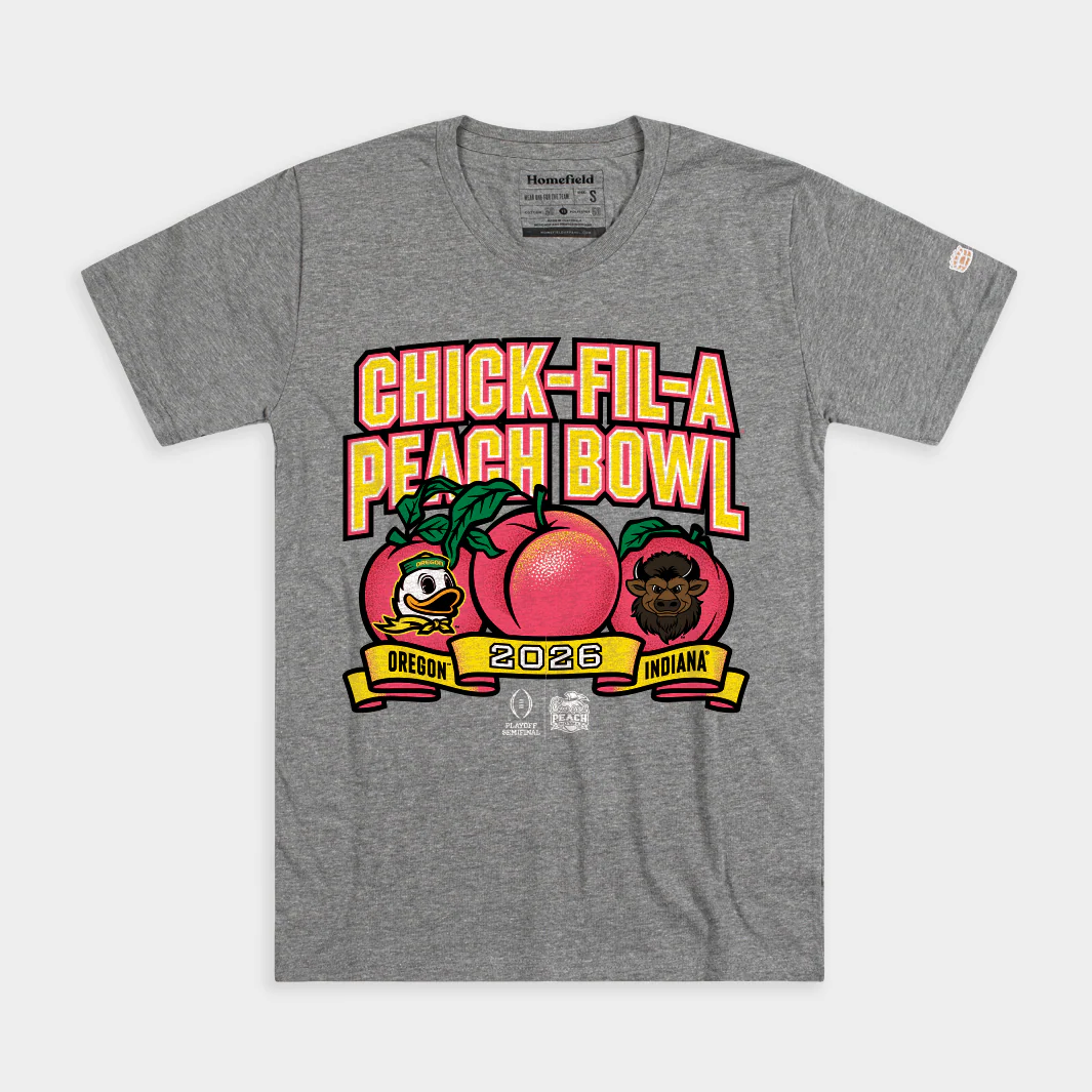 Indiana vs. Oregon 2026 Peach Bowl Tee
