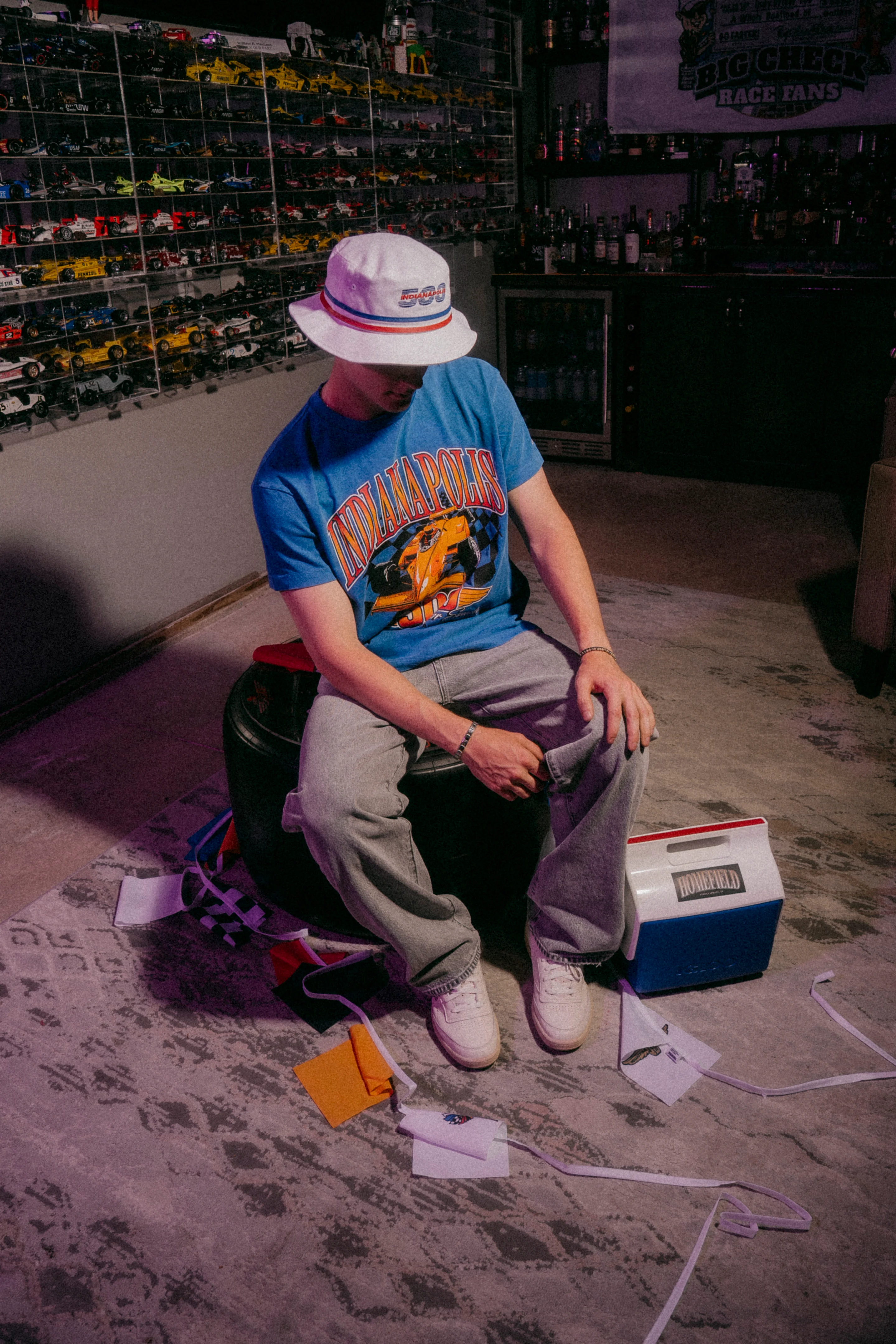 Indianapolis 500 1982 Logo Bucket Hat - Image 4