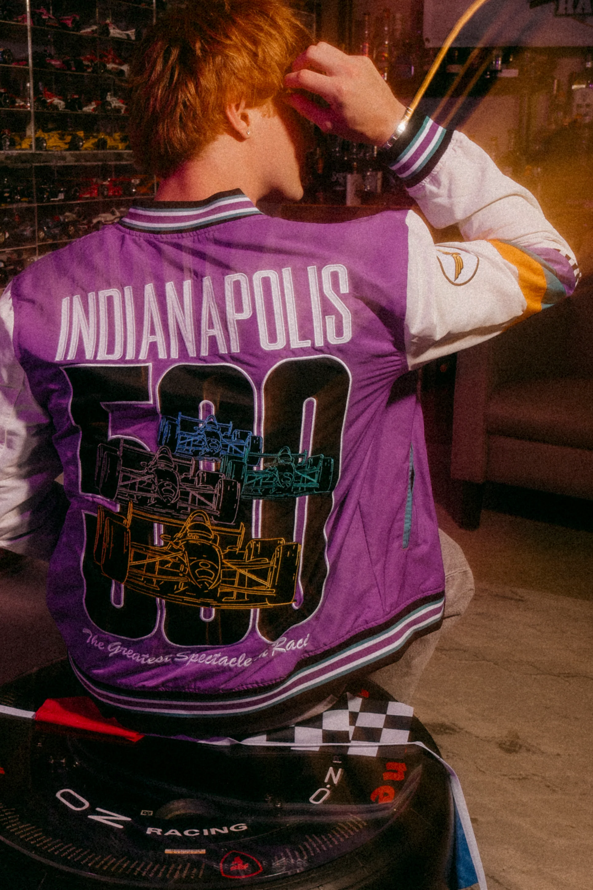 Indianapolis 500 90s-Inspired Bomber Jacket - Image 7