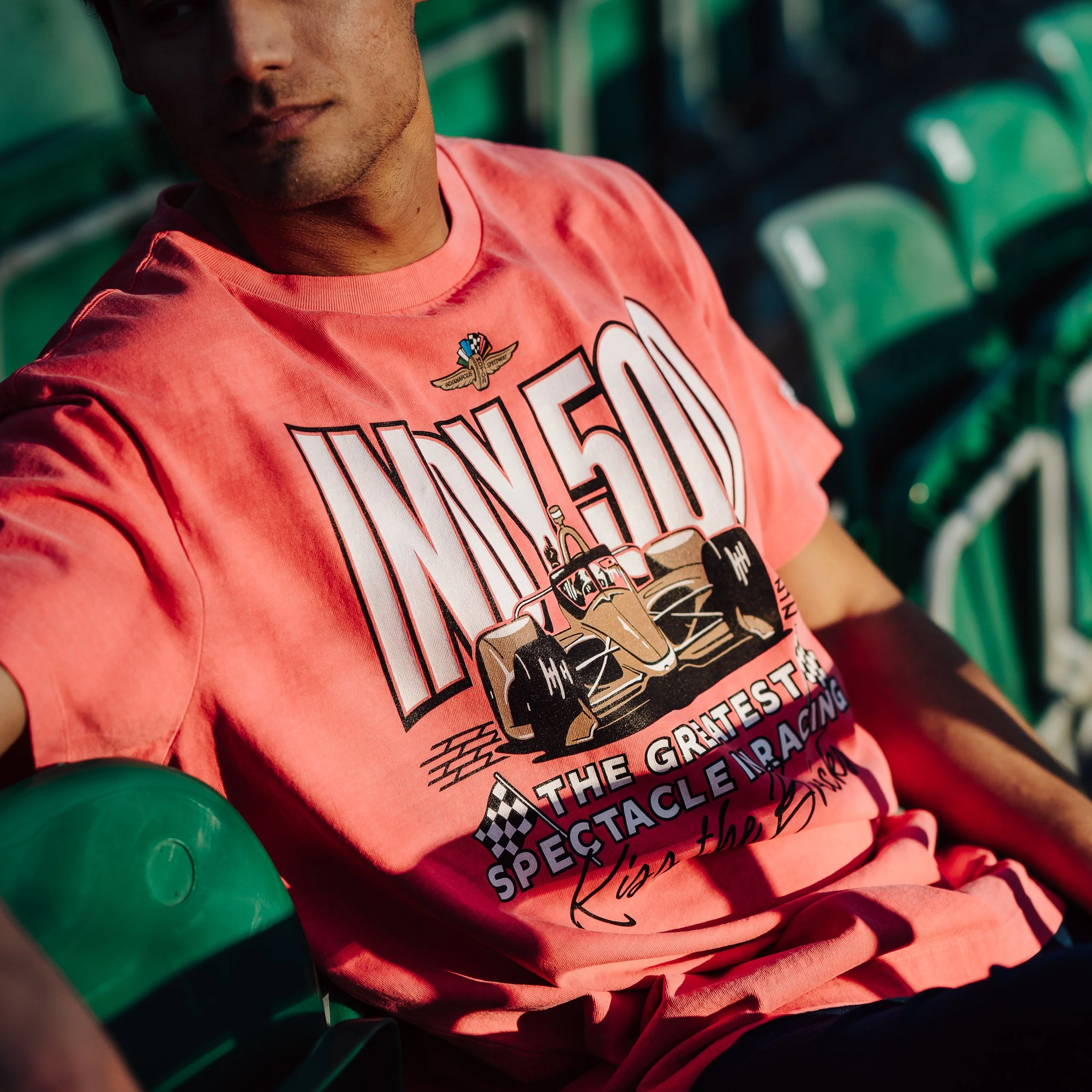 Indy 500 "Kiss the Bricks" Vintage Heavyweight Tee - Image 2