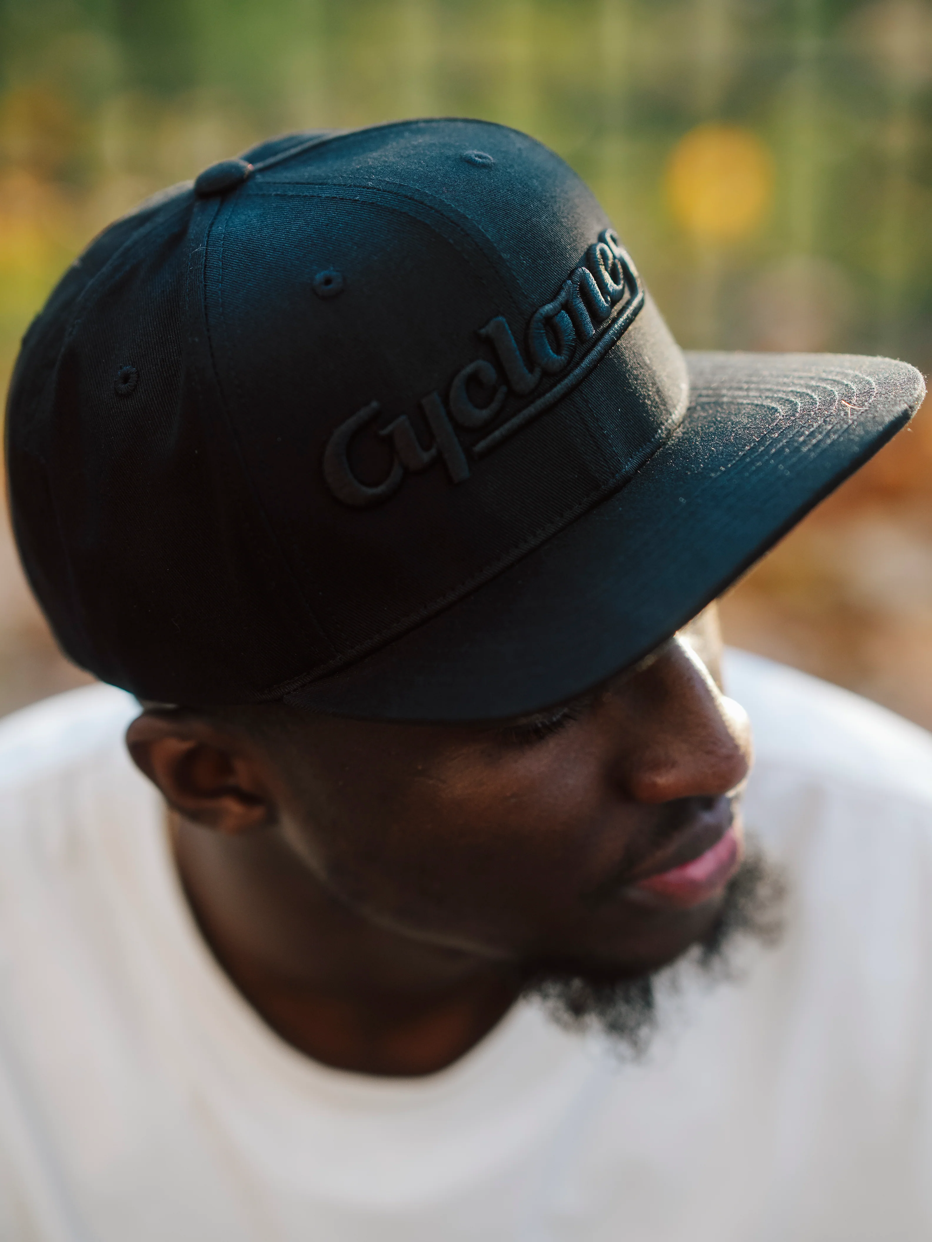 Iowa State Cyclones Logo Blackout Snapback Hat - Image 4