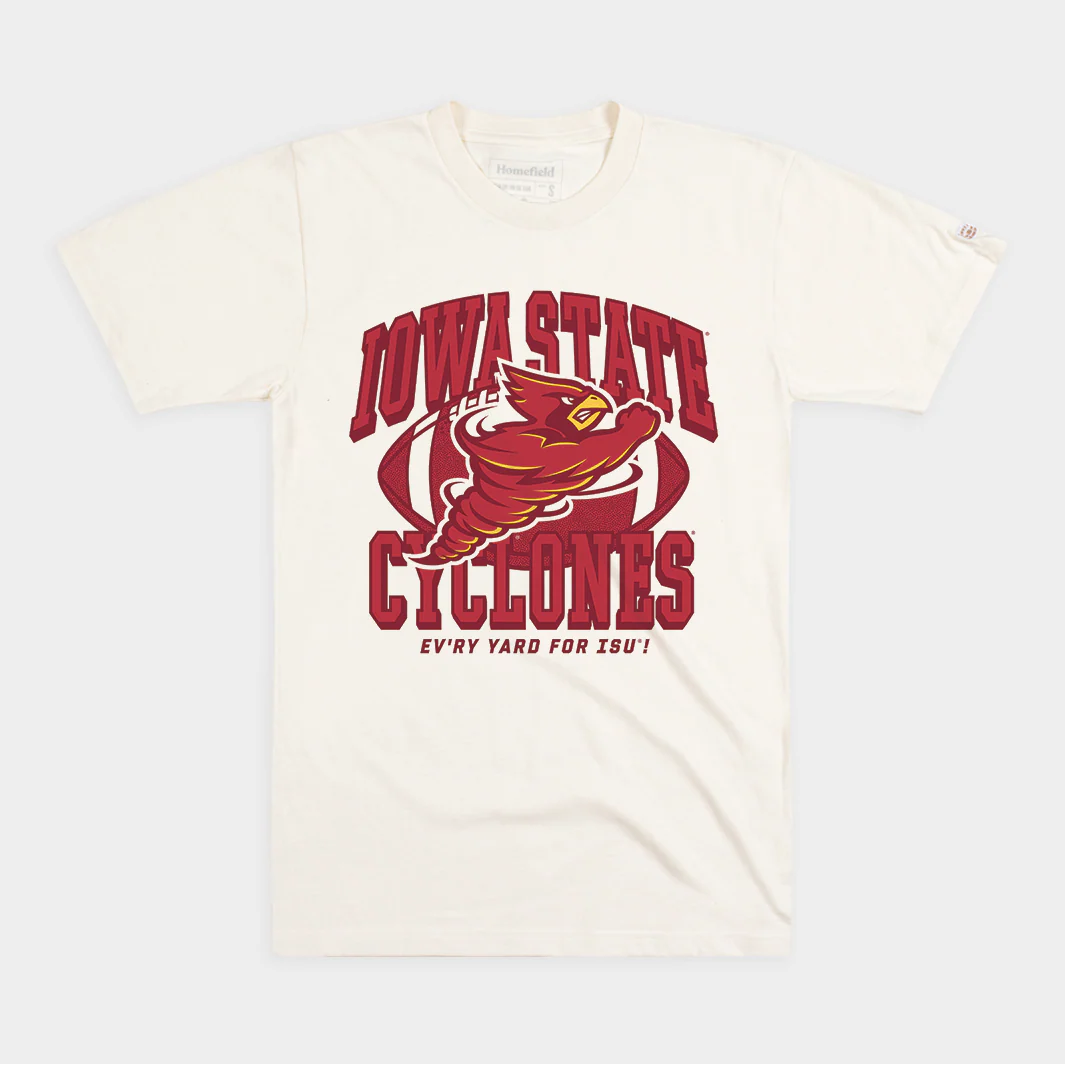 Iowa State Football Punching Cy 1995 Logo Tee