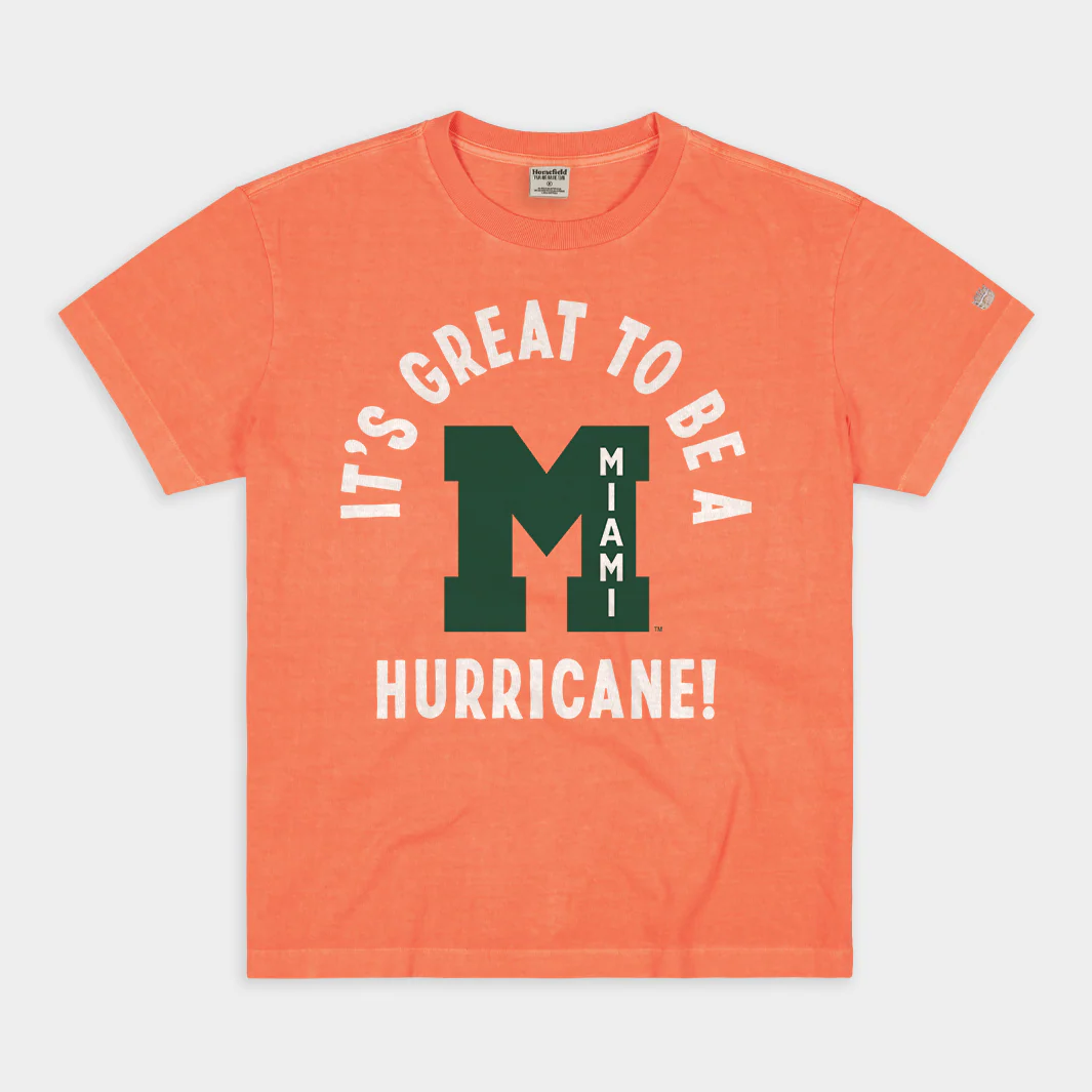 "It's Great to Be a Miami Hurricane" Vintage Heavyweight Tee