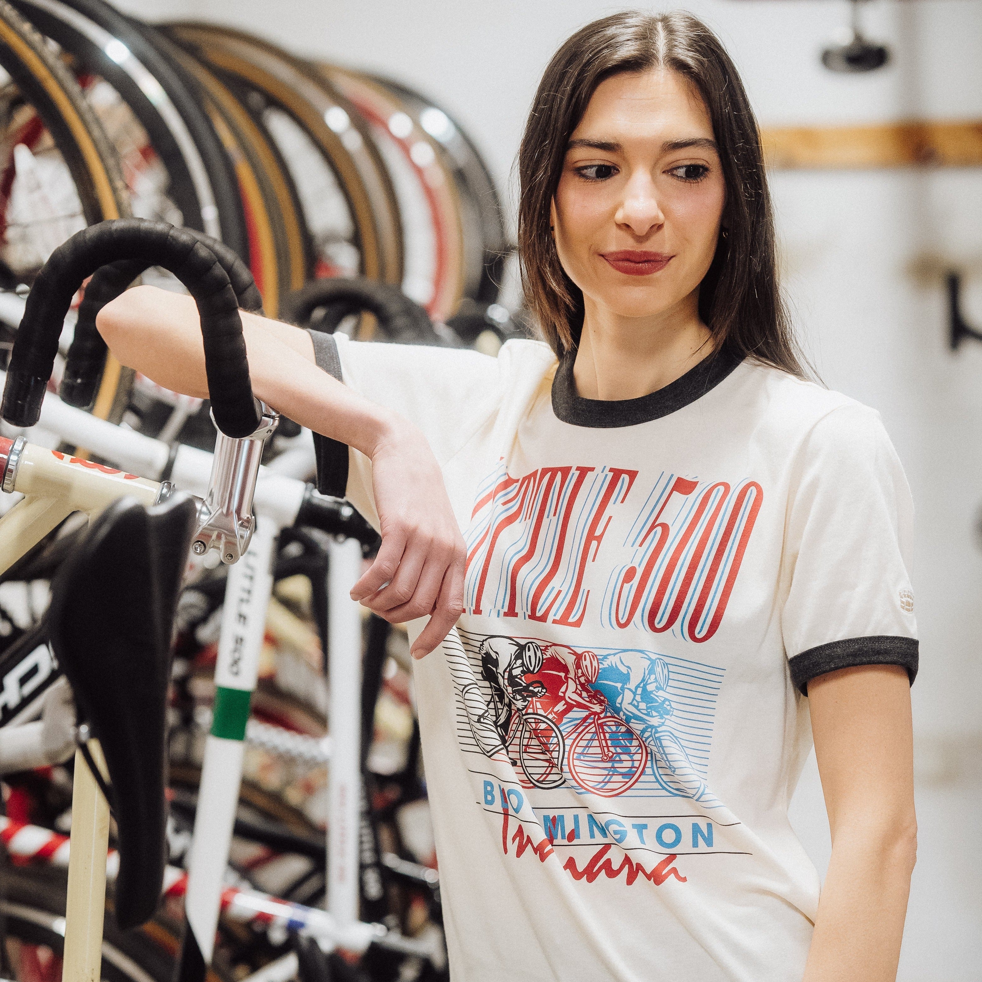 IU Student Foundation Retro Little 500 Ringer Tee - Image 2