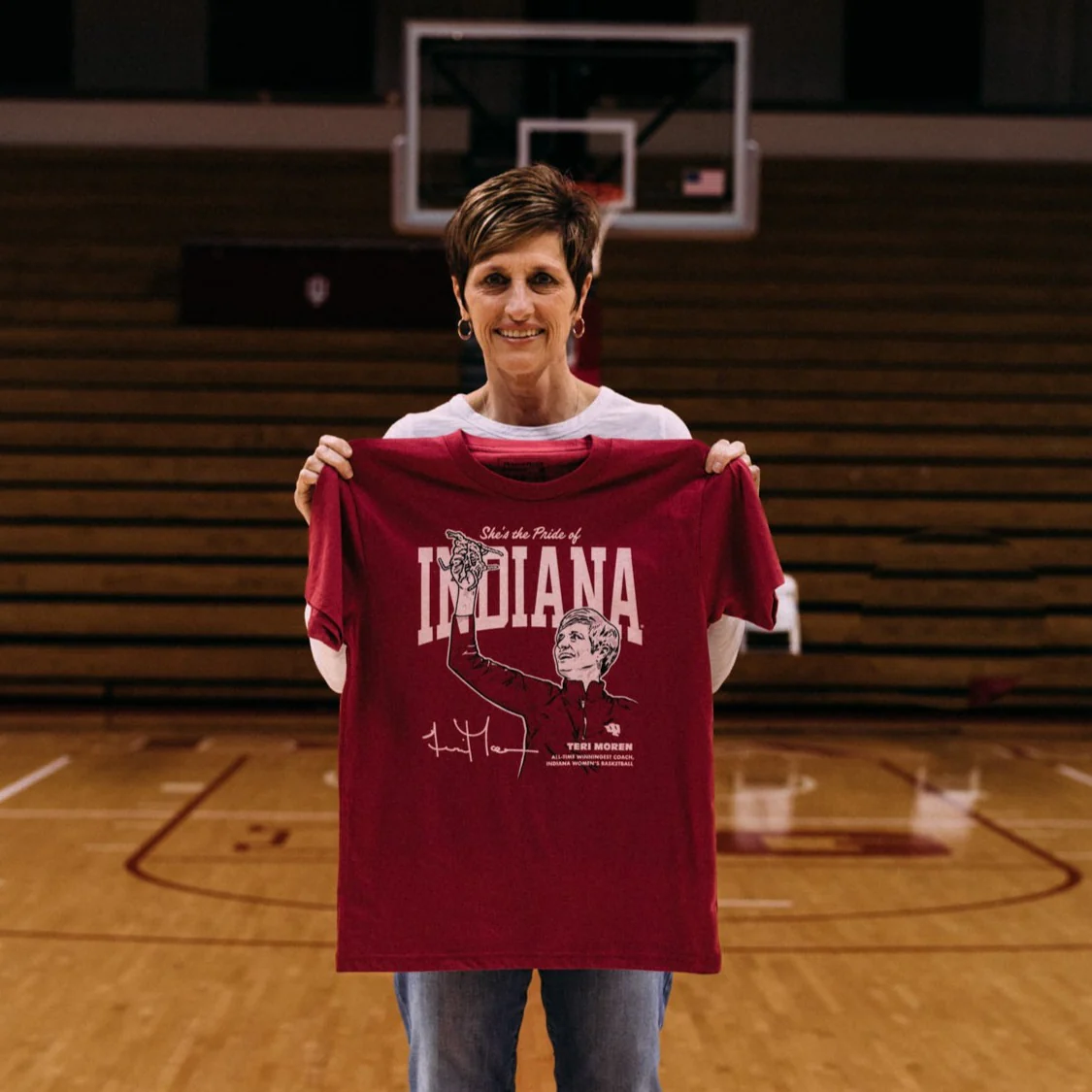 IU Teri Moren Women's Basketball Tee - Image 2