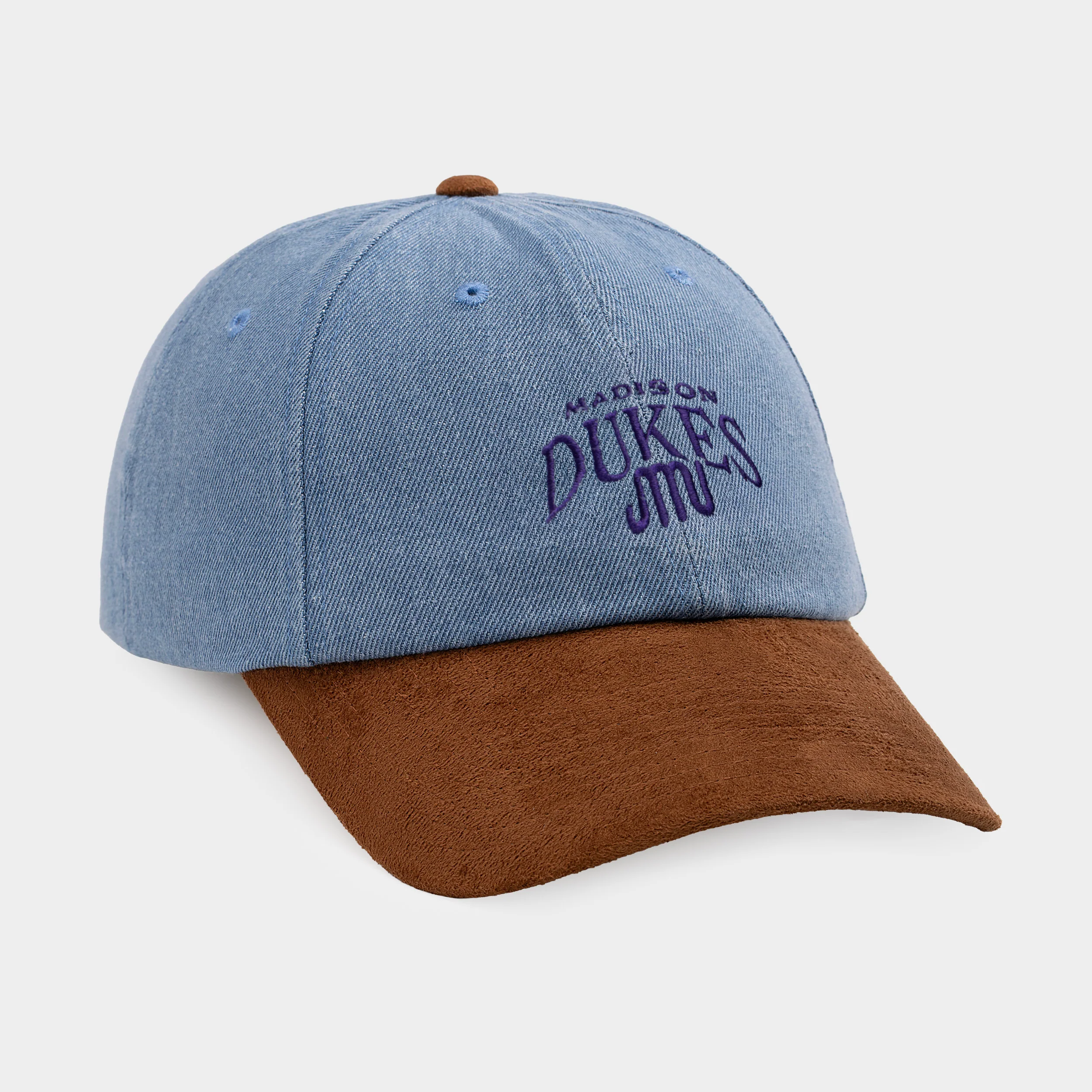 James Madison Dukes Denim and Suede Dad Hat - Image 2